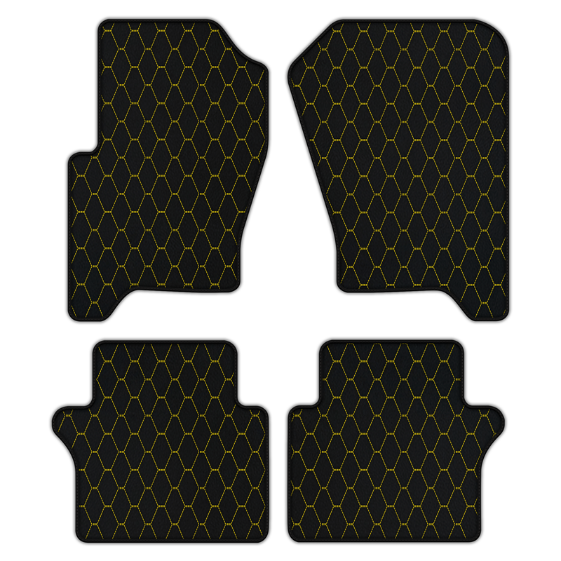 Customizable Leather Floor Mats with Vertical Hex Pattern for Range Rover Sport (2010-2013)