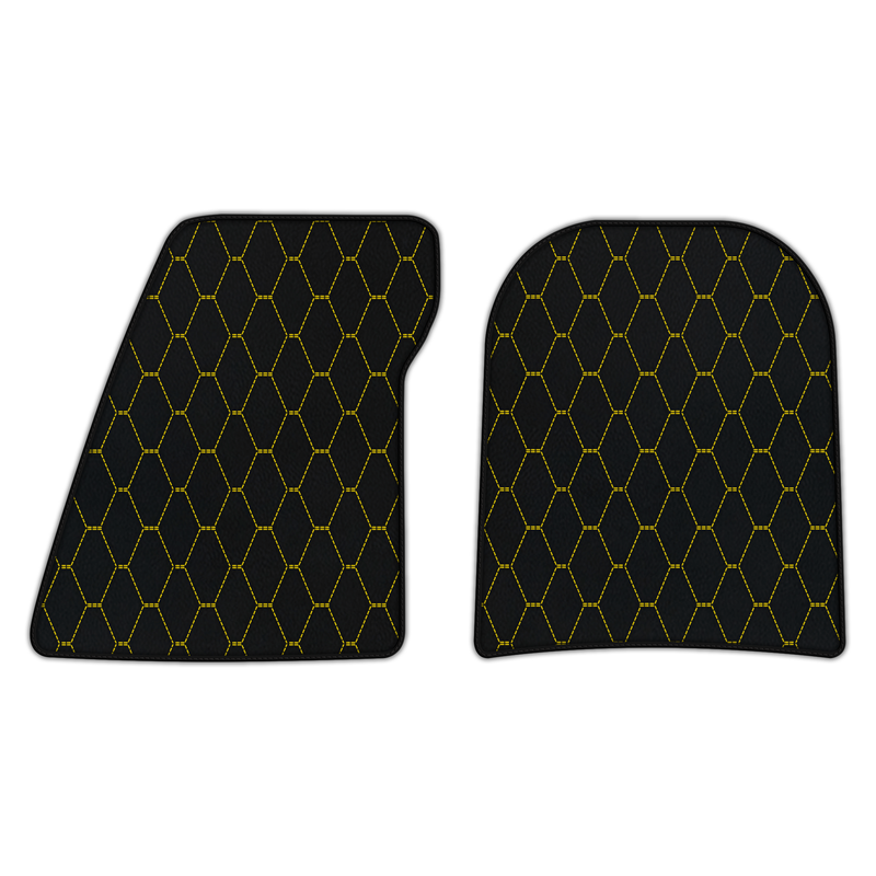 Customizable Leather Floor Mats with Vertical Hex Pattern for Lotus Evija (2023-2024)