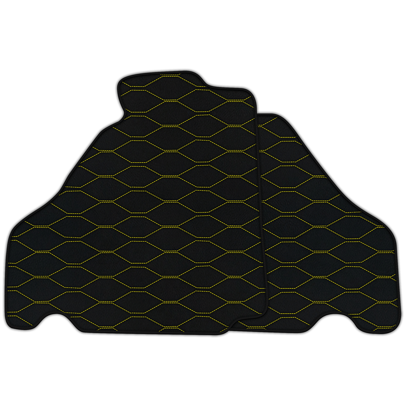 Tapis de voiture en cuir personnalisables avec motif Viper Hex pour Ferrari 360 (1999-2005)
