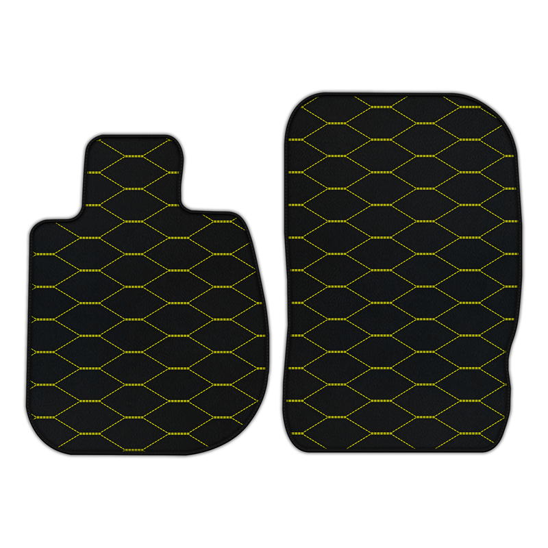 Customizable Leather Floor Mats with Viper Hex Pattern for BMW Z4 Series E86 Coupe (2003-2008)