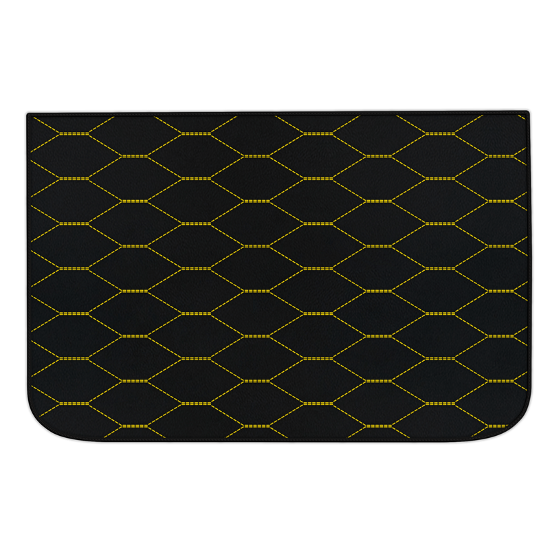 Customizable Leather Trunk Floor Mats with Viper Hex Pattern for Ferrari Roma (2021-2024)