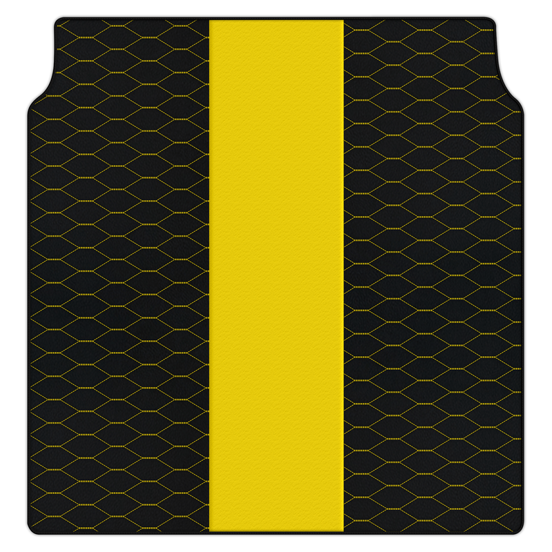 Customizable Leather Trunk Floor Mats with Viper Hex Pattern for Porsche Panamera (2009-2016)