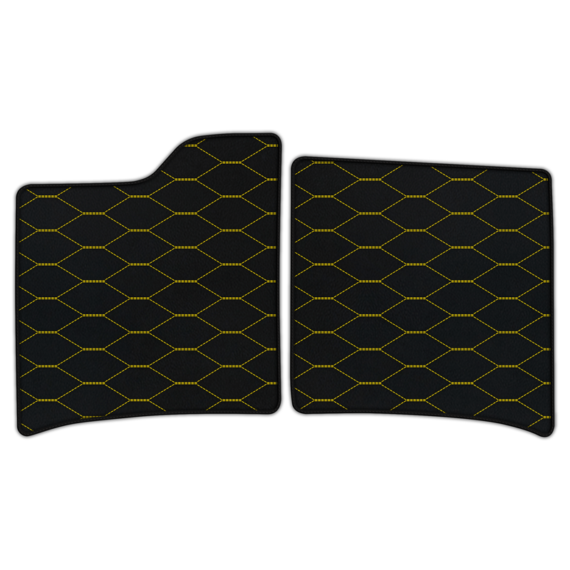 Customizable Leather Floor Mats with Viper Hex Pattern for Ferrari 12Cilindri (2024-2026)