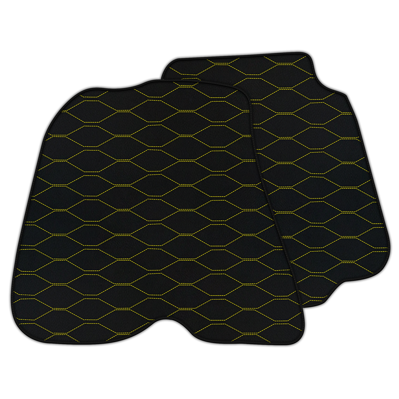 Tapis de voiture en cuir personnalisable avec motif hexagonal Viper pour Ferrari 812 GTS (2018-2023)