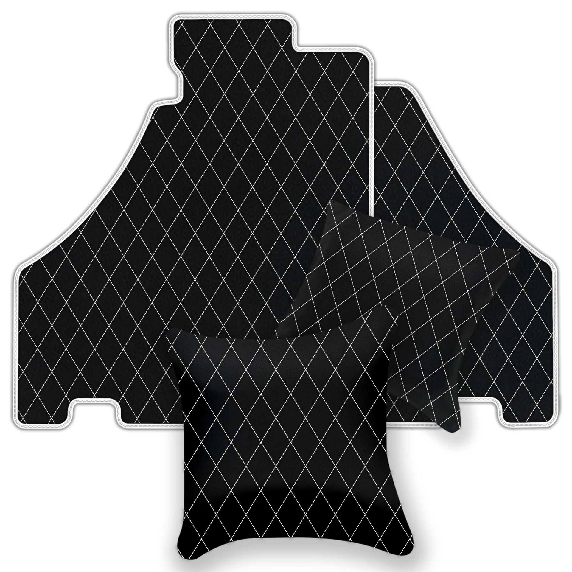 Black Leather Floor Mats for Ferrari 458 GT2 (2012-2015) | AW1 Design