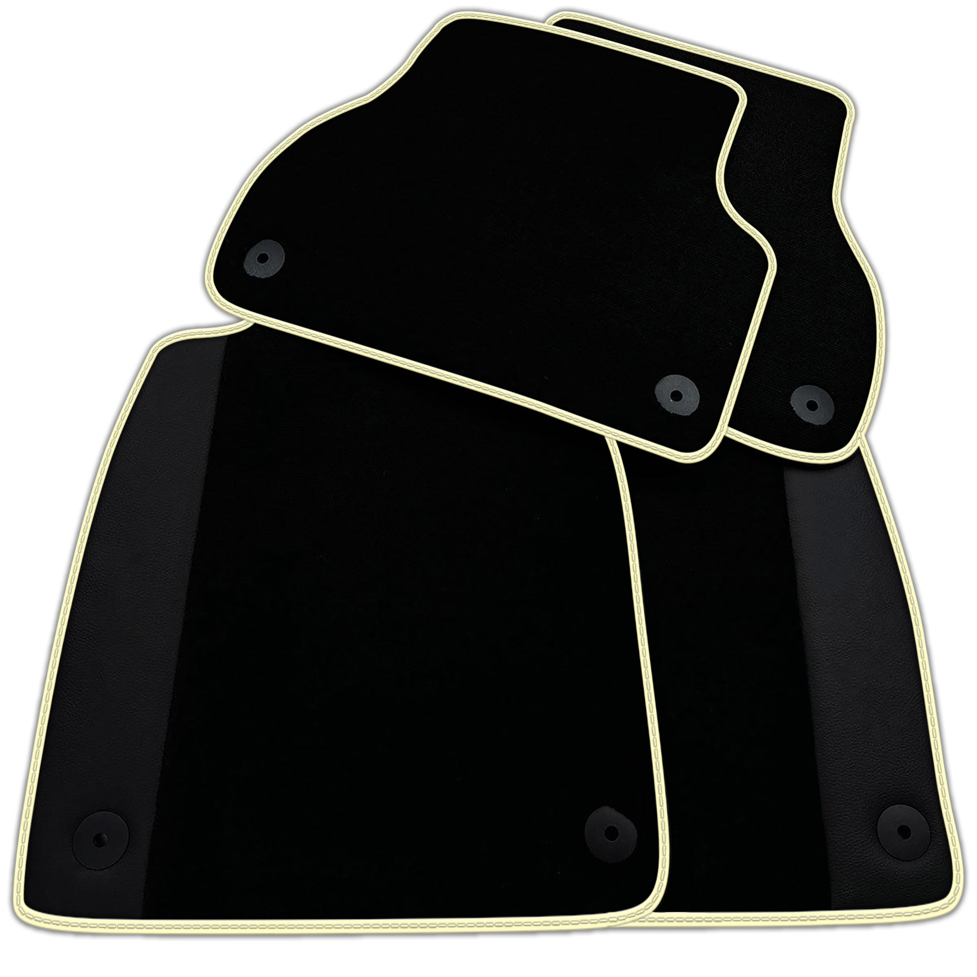 Customizable Black Floor Mats for Audi A8 D5 Long (2017-2023)