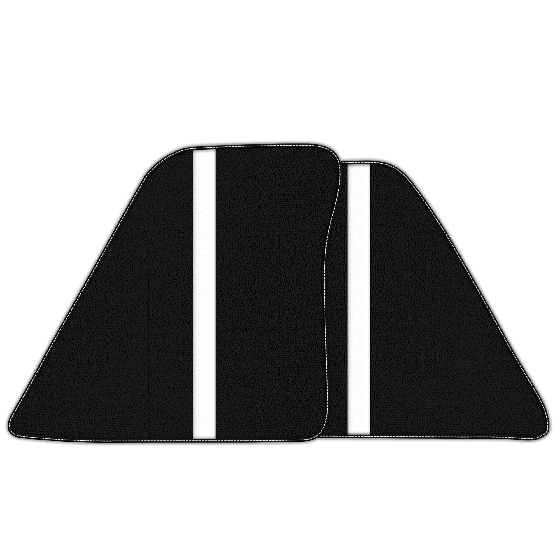 Premium Leather-Lined Black Floor Mats for Ferrari 296 GTB (2022-2025)