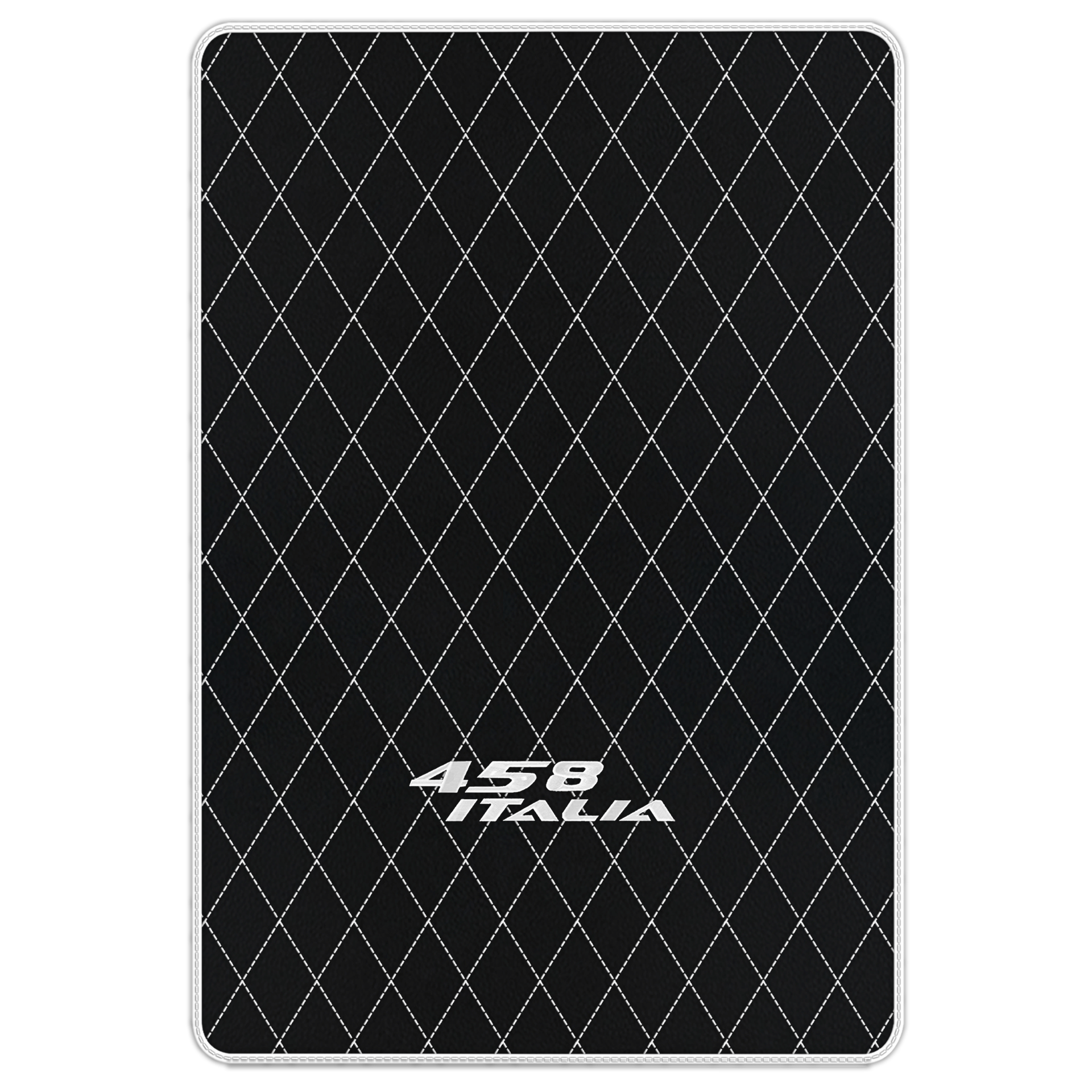 Premium Black Leather Floor Mats for Ferrari 458 Spider (2012-2015)