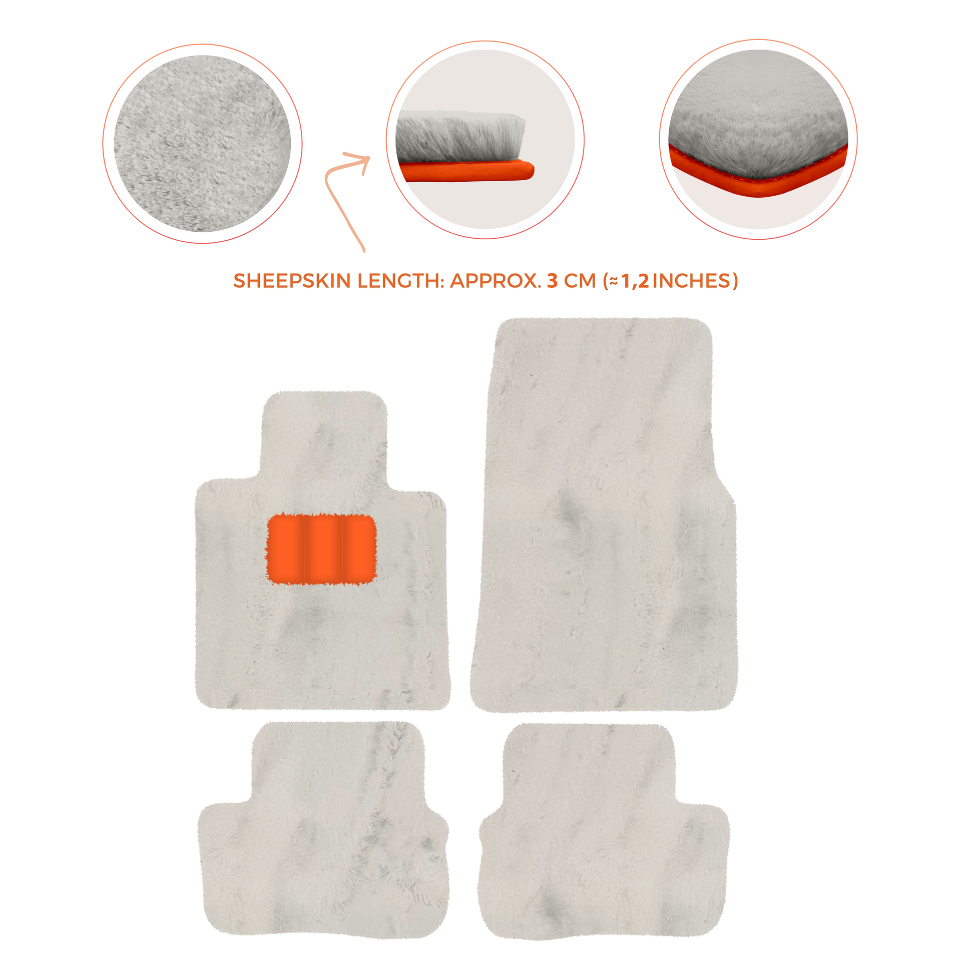 Premium Sheepskin Floor Mats for Rolls-Royce Cullinan (2018-2025)