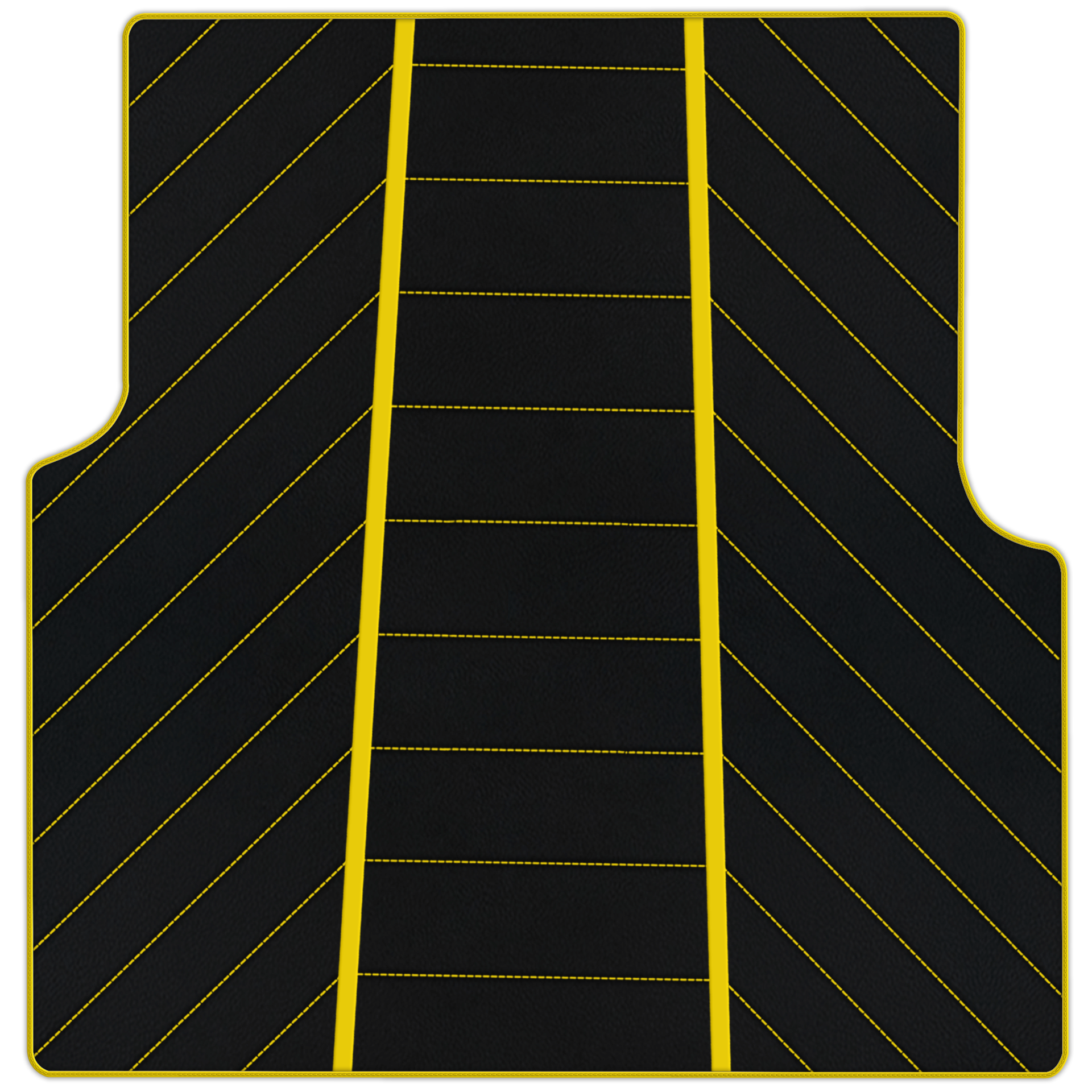 Luxury Black Leather Floor Mats for Rolls Royce Dawn 2016-2023