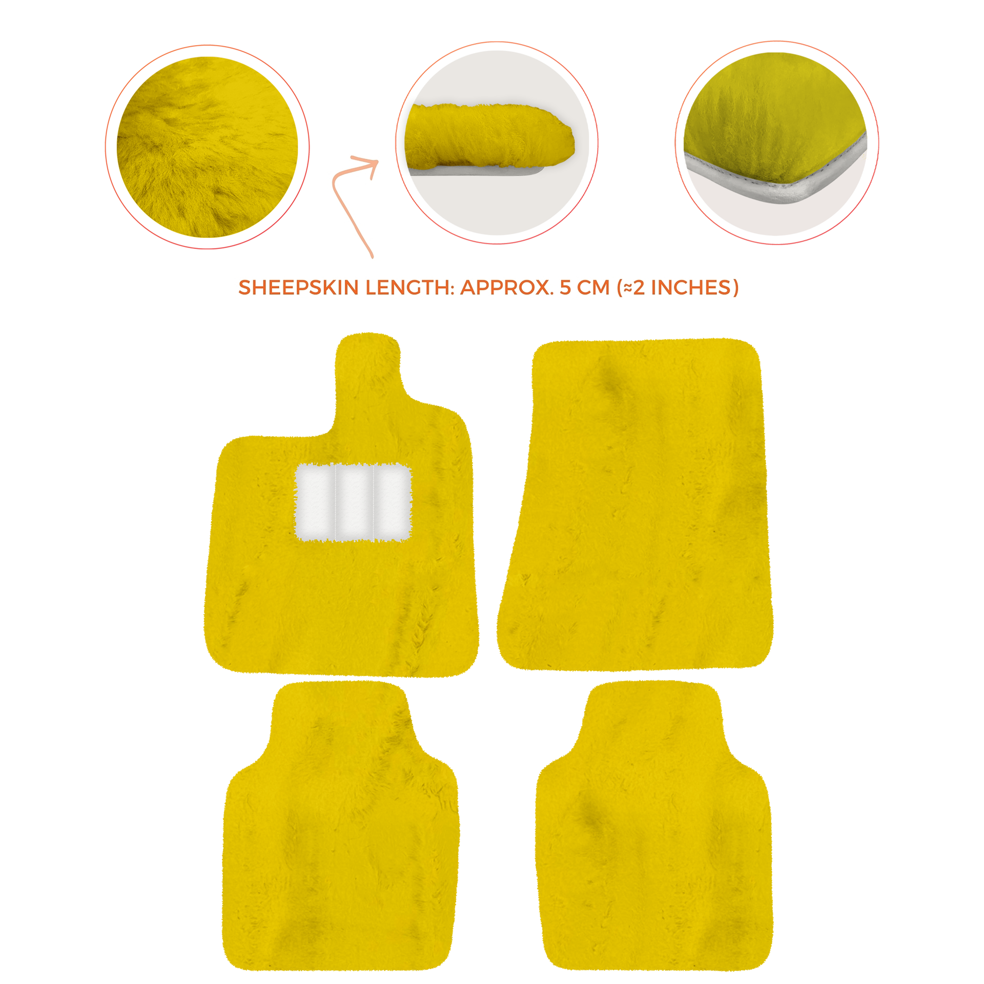 Premium Luxury Sheepskin Floor Mats for Ferrari Roma (2021-2024)