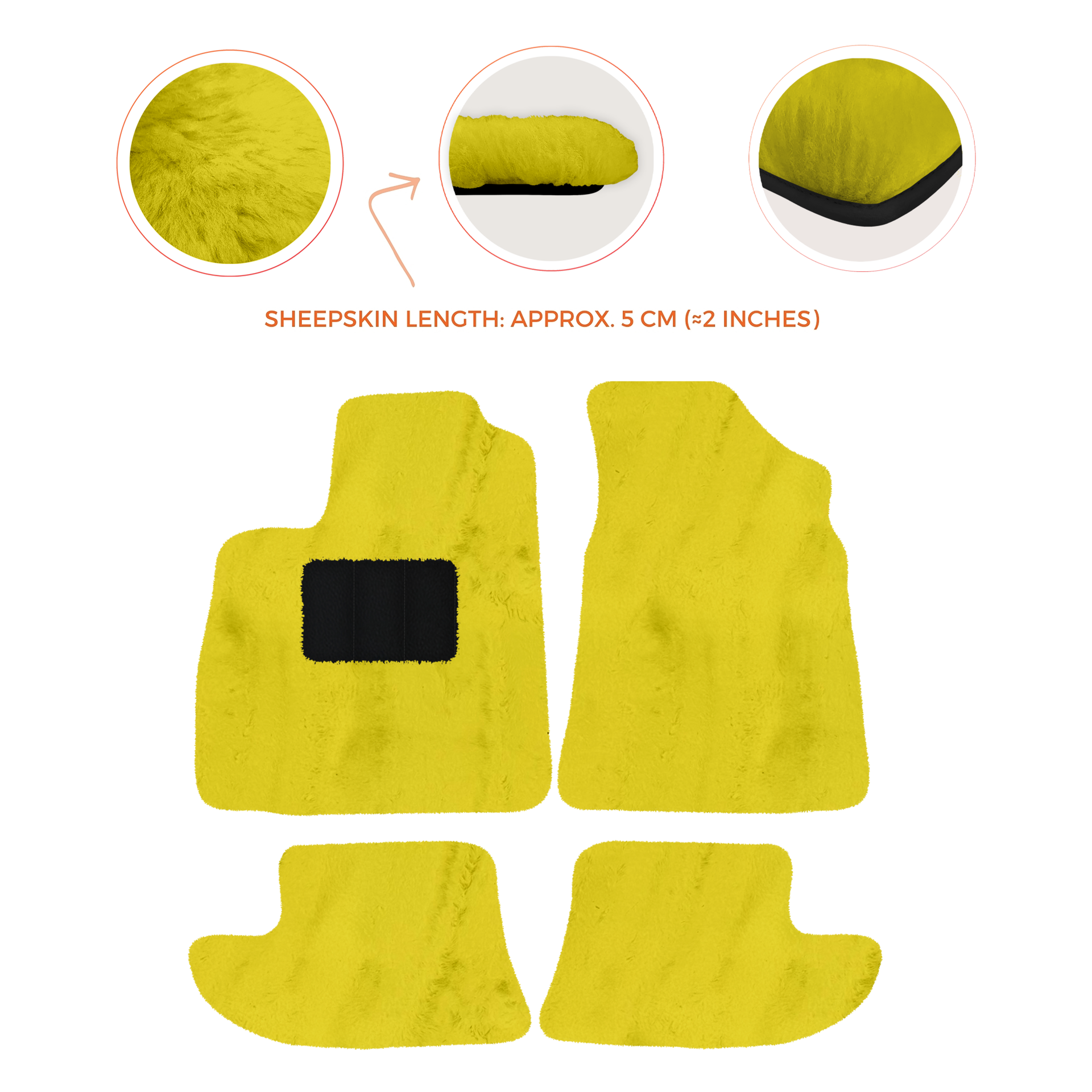 Premium Sheepskin Floor Mats for Bentley Continental GT (2003-2011)