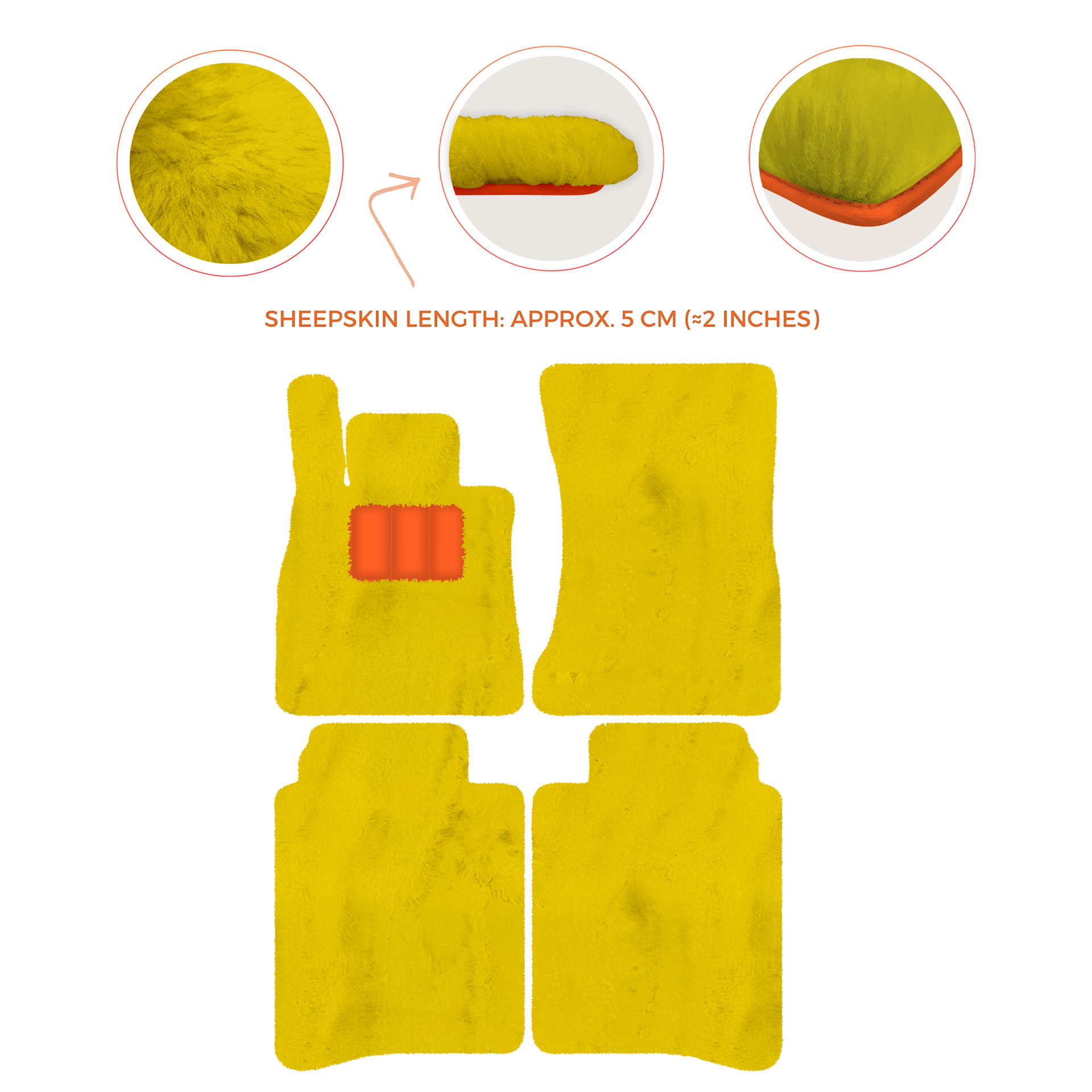 Luxury Sheepskin Floor Mats for Mercedes-Benz S-Class X222 | 2015-2021