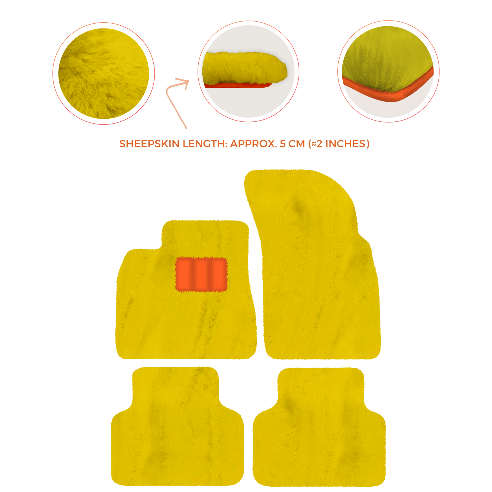 Premium Luxury Sheepskin Floor Mats for Bentley Bentayga 2015-2023