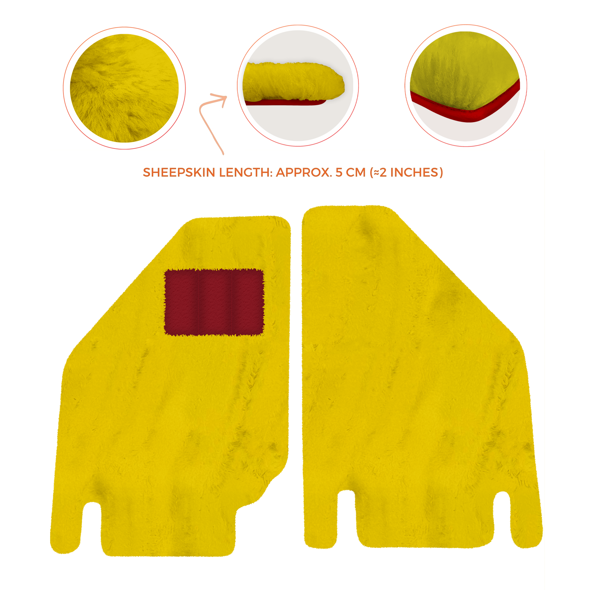 Premium Sheepskin Floor Mats for Ferrari Purosangue (2023-2024)