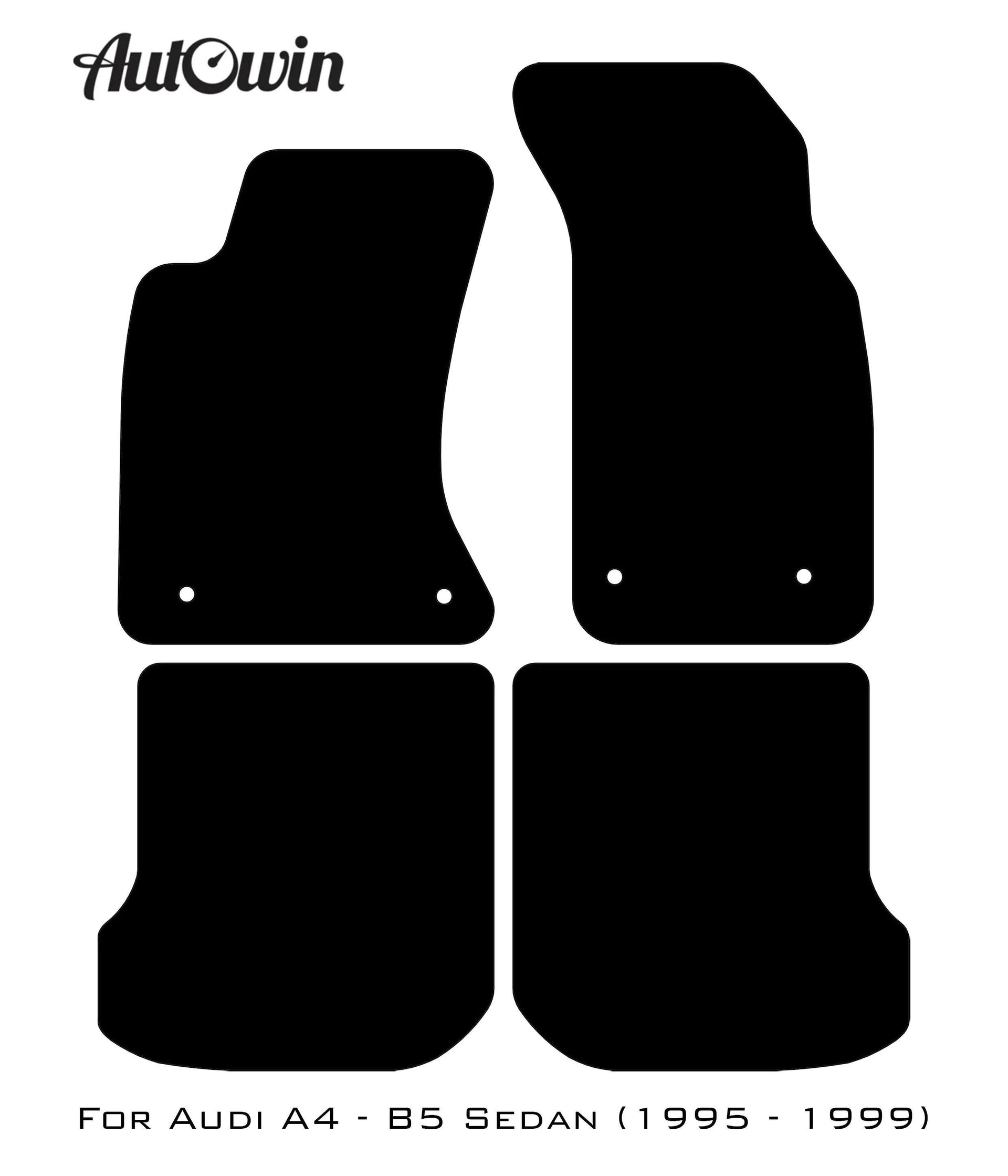 Beige Floor Mats for Audi A4 - B5 Sedan (1995 - 1999) | ER56 Design - AutoWin