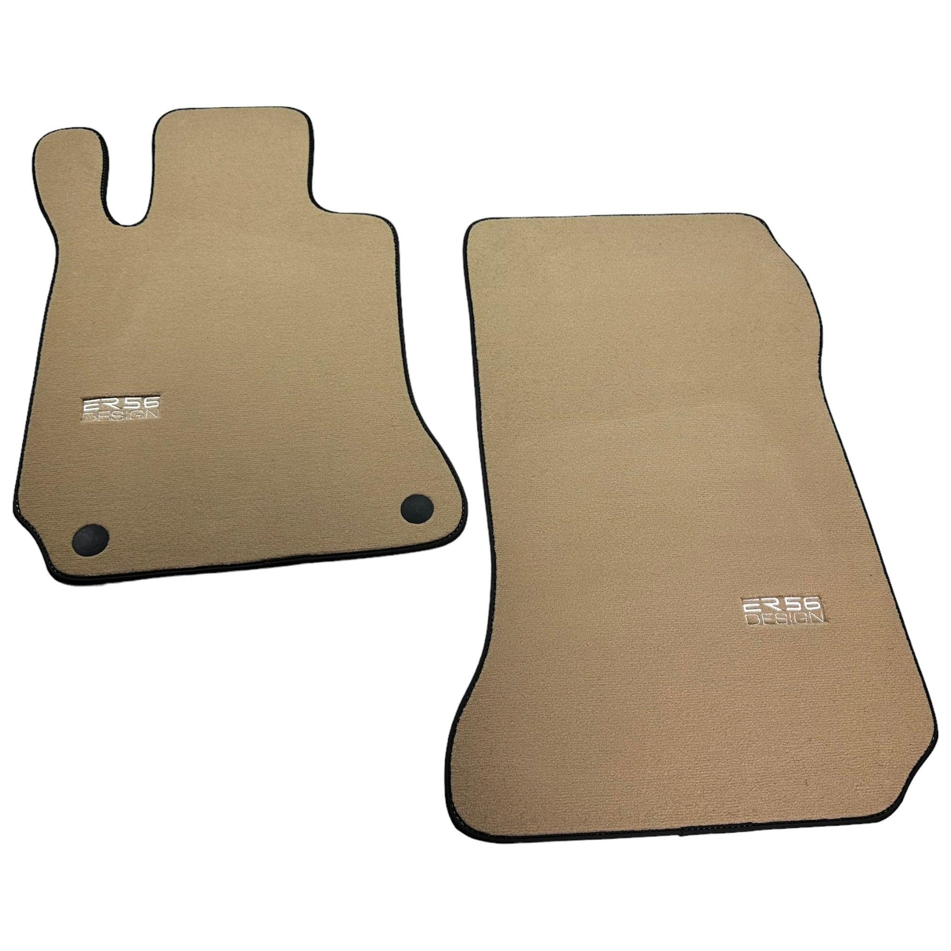 Beige Floor Mats For Mercedes-Benz C-Class W204 (2007-2014) - AutoWin