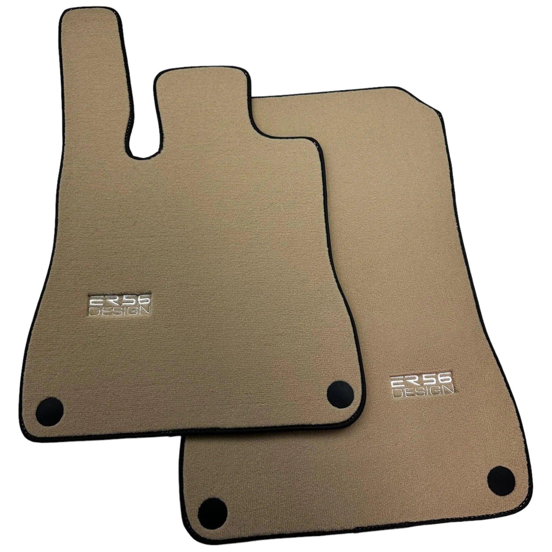 Beige Floor Mats For Mercedes-Benz SLC R172 (2016-2023) - AutoWin