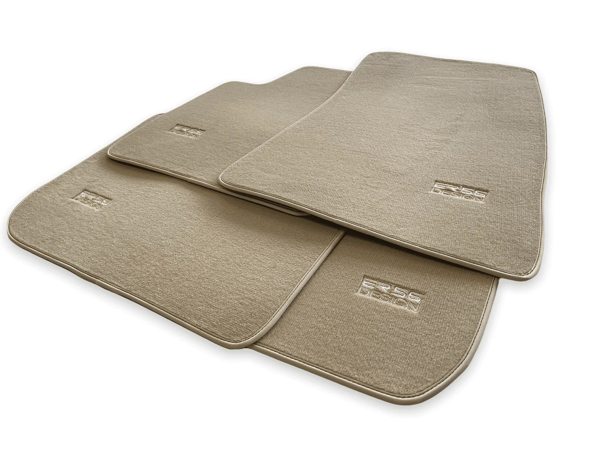 Beige Floor Mats for Rolls Royce Phantom VIII (2017-2024) ER56 Design