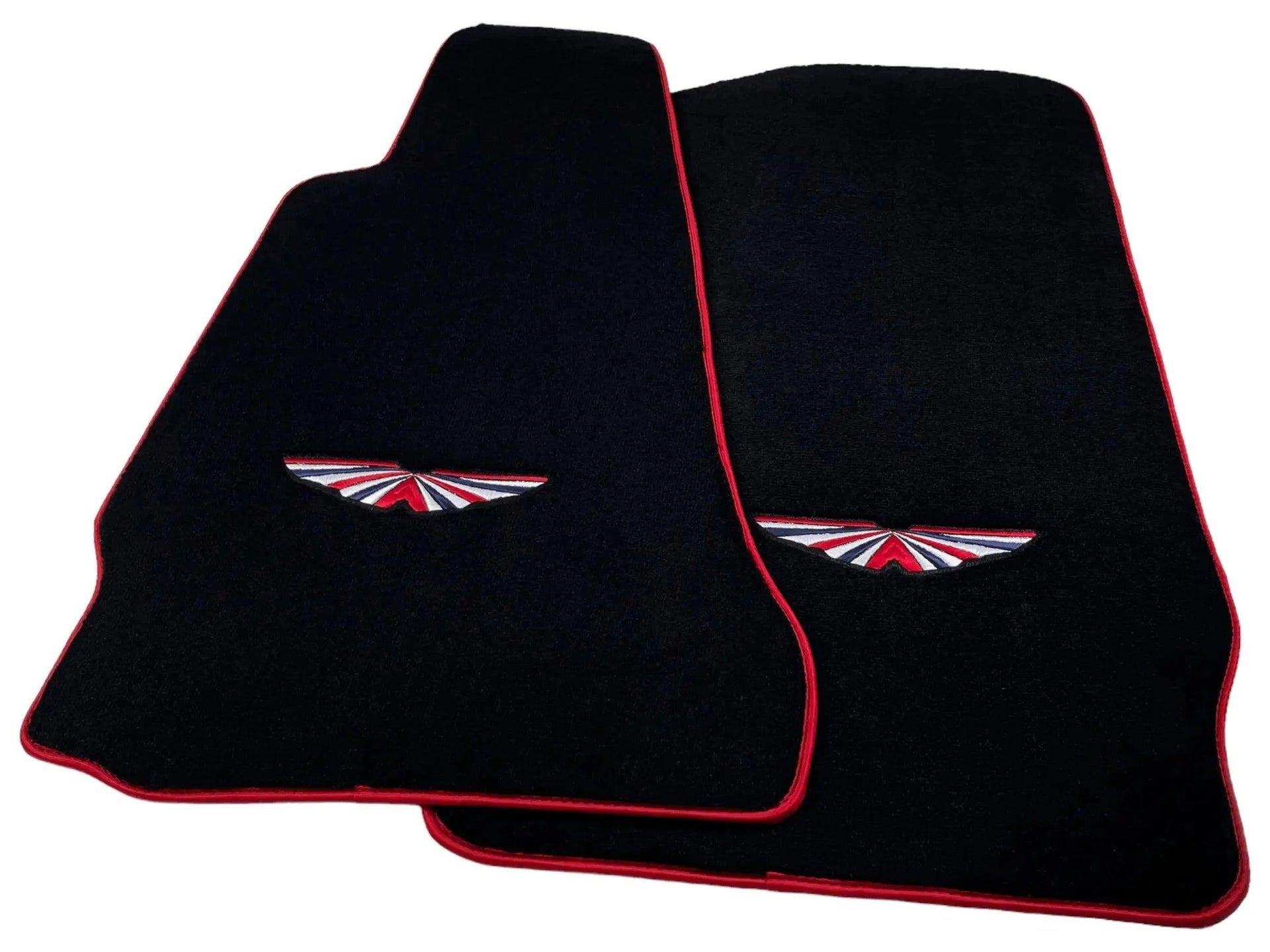 Black Floor Mats For Aston Martin DB11 (2016–2023) Red Trim - AutoWin