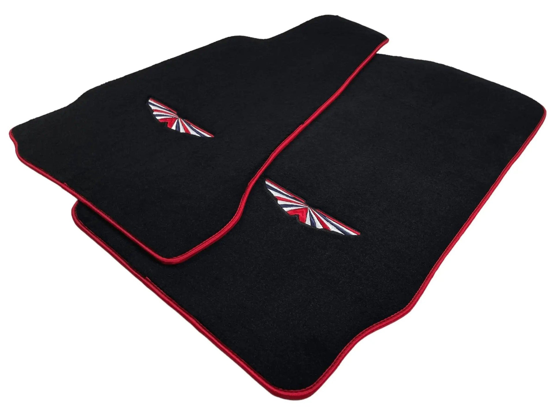 Black Floor Mats For Aston Martin DBX (2020– 2023) | Red Trim - AutoWin