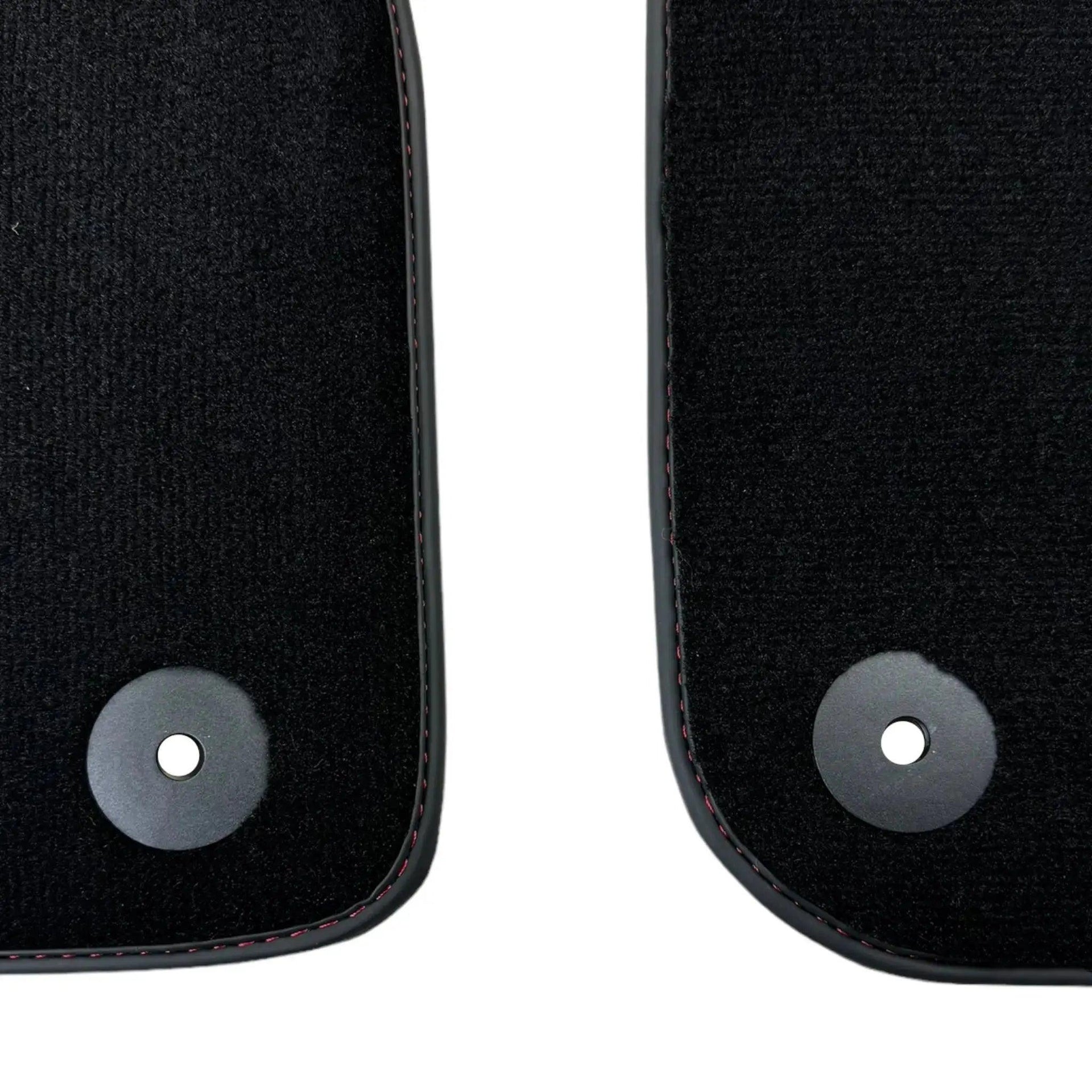 Black Floor Mats for Bentley Bentayga (2015-2023) with Dark Brown Leather | ER56 Design - AutoWin