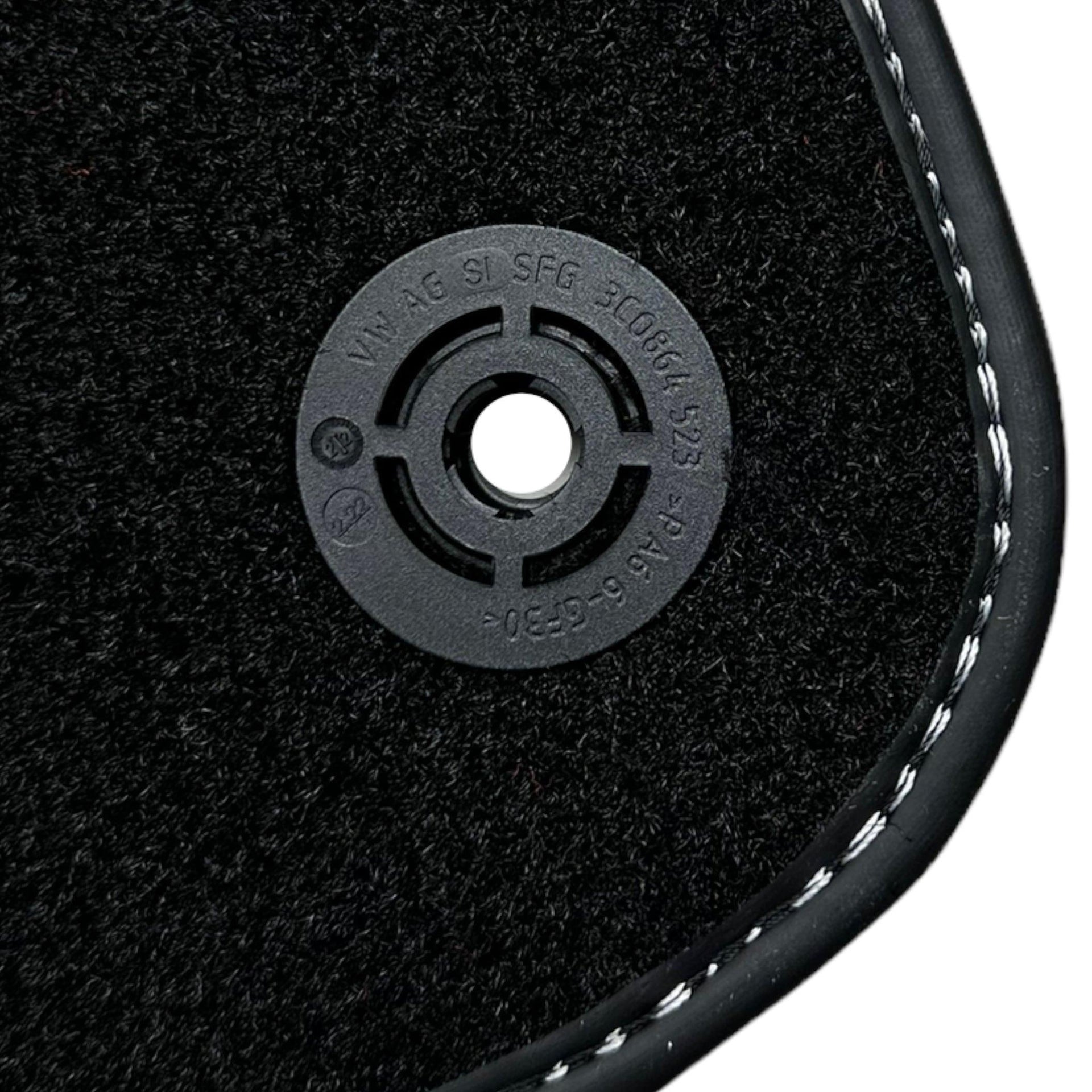 Black Floor Mats For Bentley Bentayga (2015-2023) with Leather - AutoWin