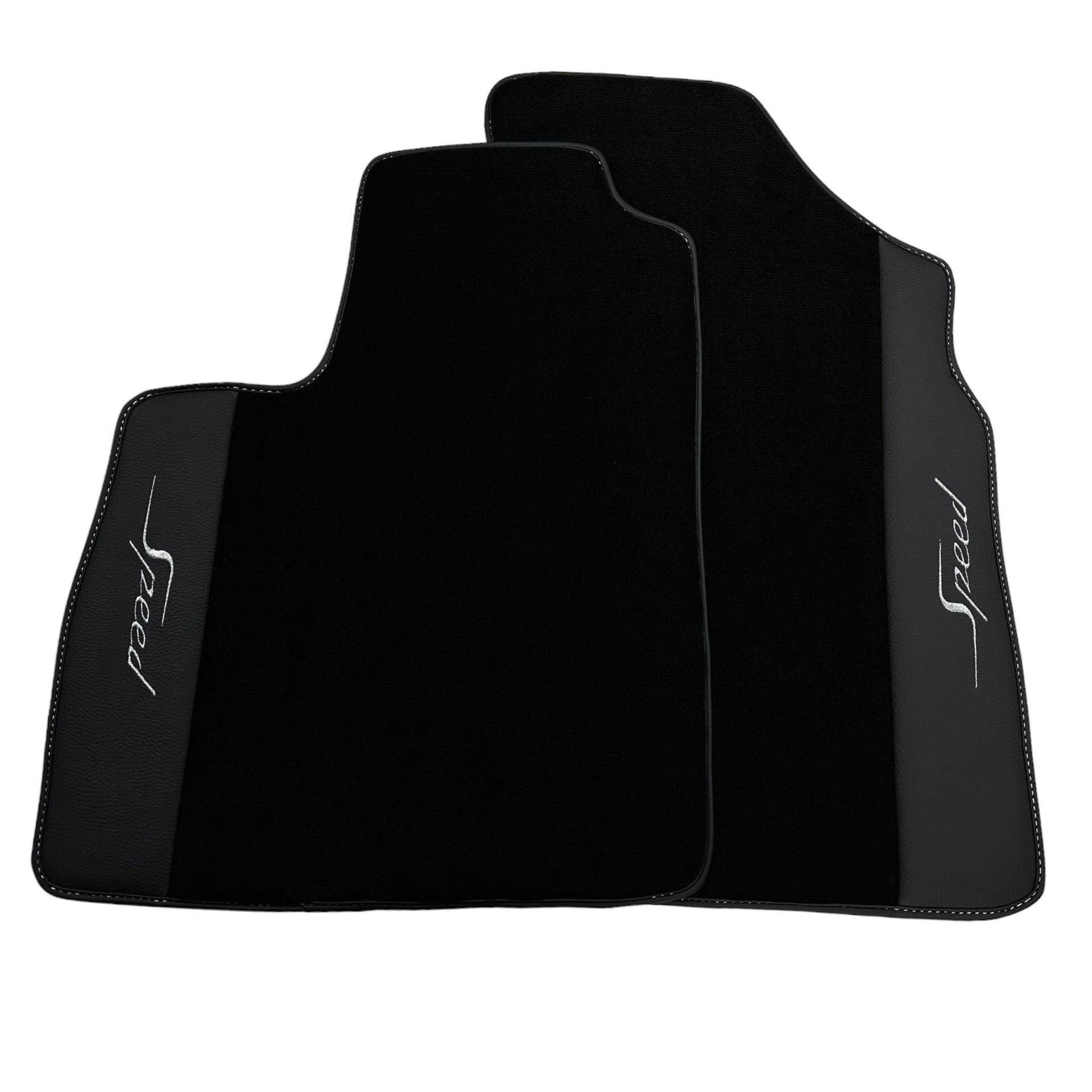 Black Floor Mats For Bentley Continental GT Speed (2011–2018) with Leather - AutoWin