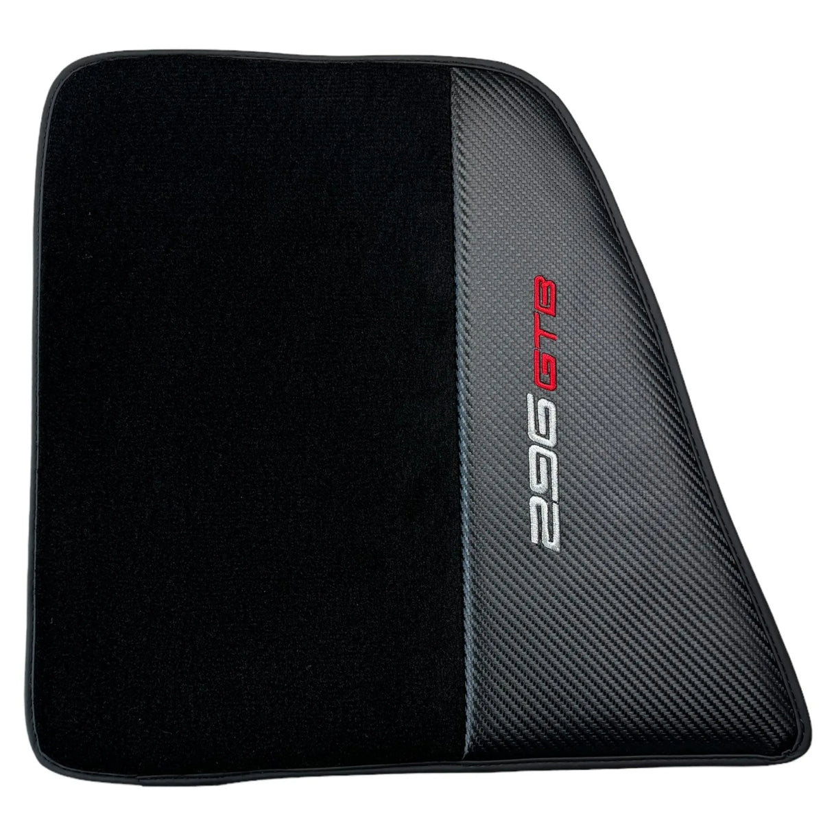 Tapis de sol noirs pour Ferrari 296 GTB (2022-2027) avec fibre de carbone - AutoWin