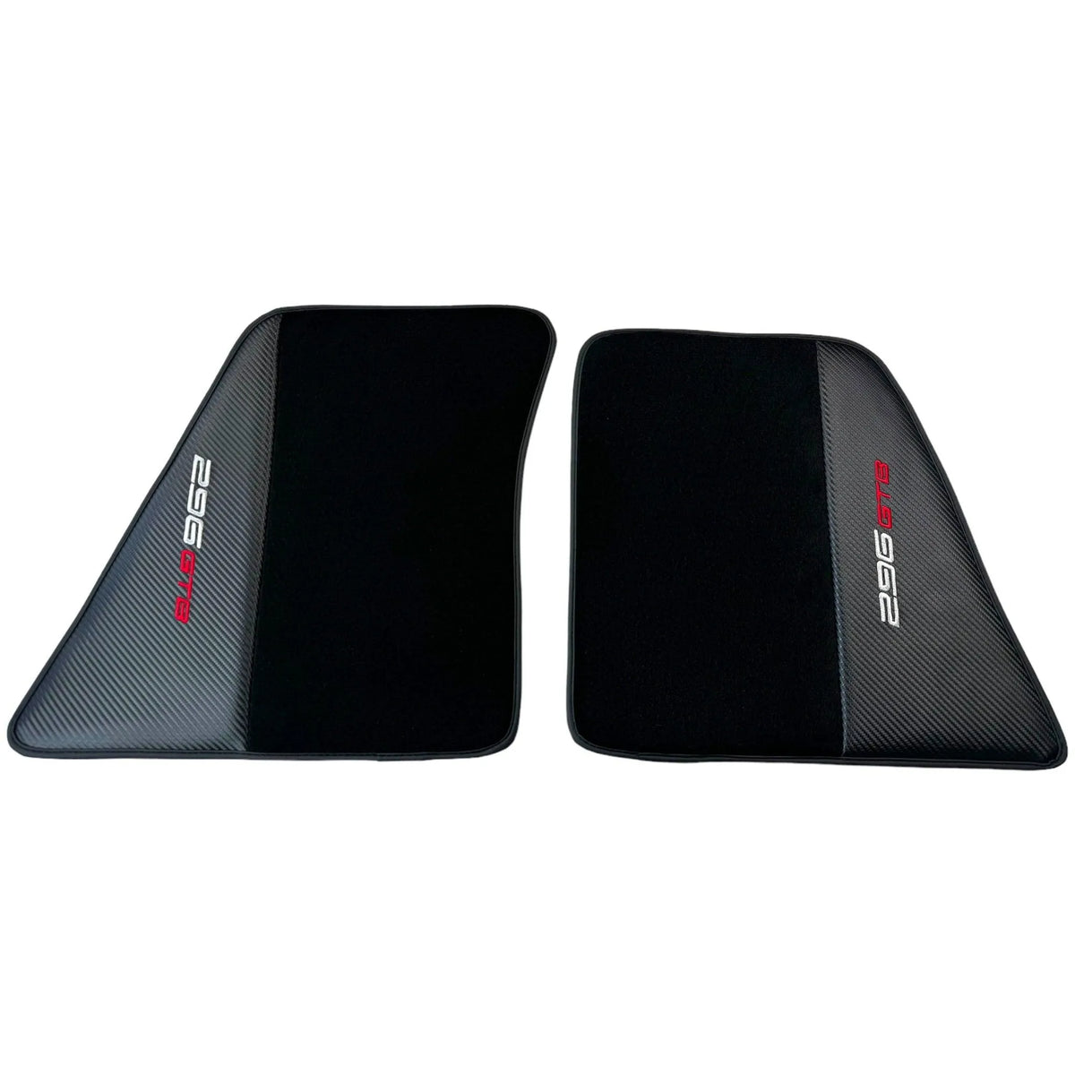 Tapis de sol noirs pour Ferrari 296 GTB (2022-2027) avec fibre de carbone - AutoWin