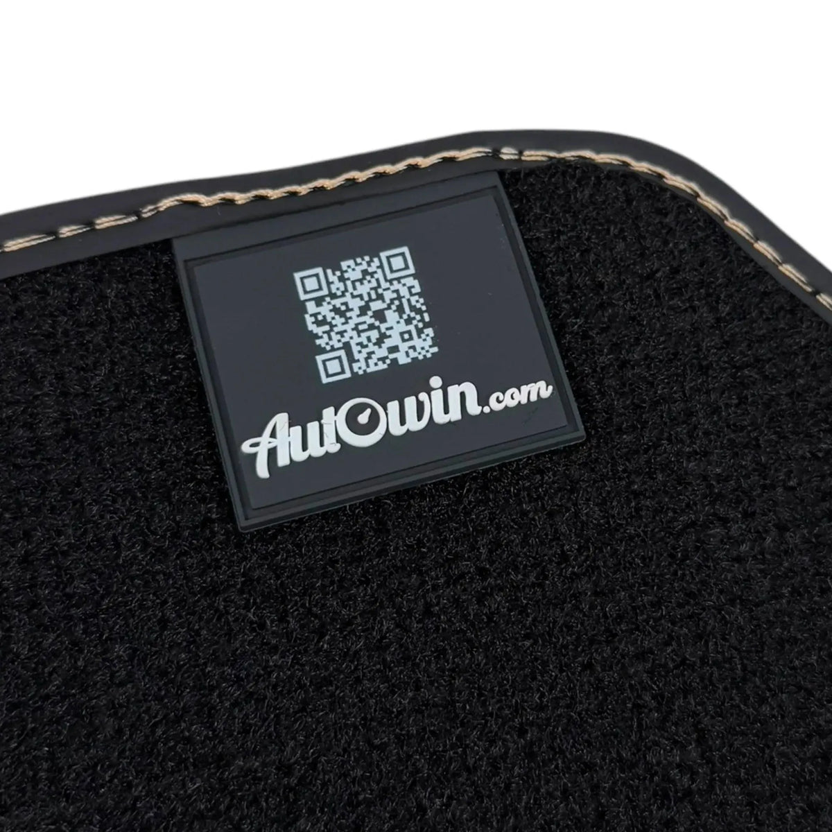 Black Floor Mats for Ferrari 296 GTB (2022-2027) with Gold Leather