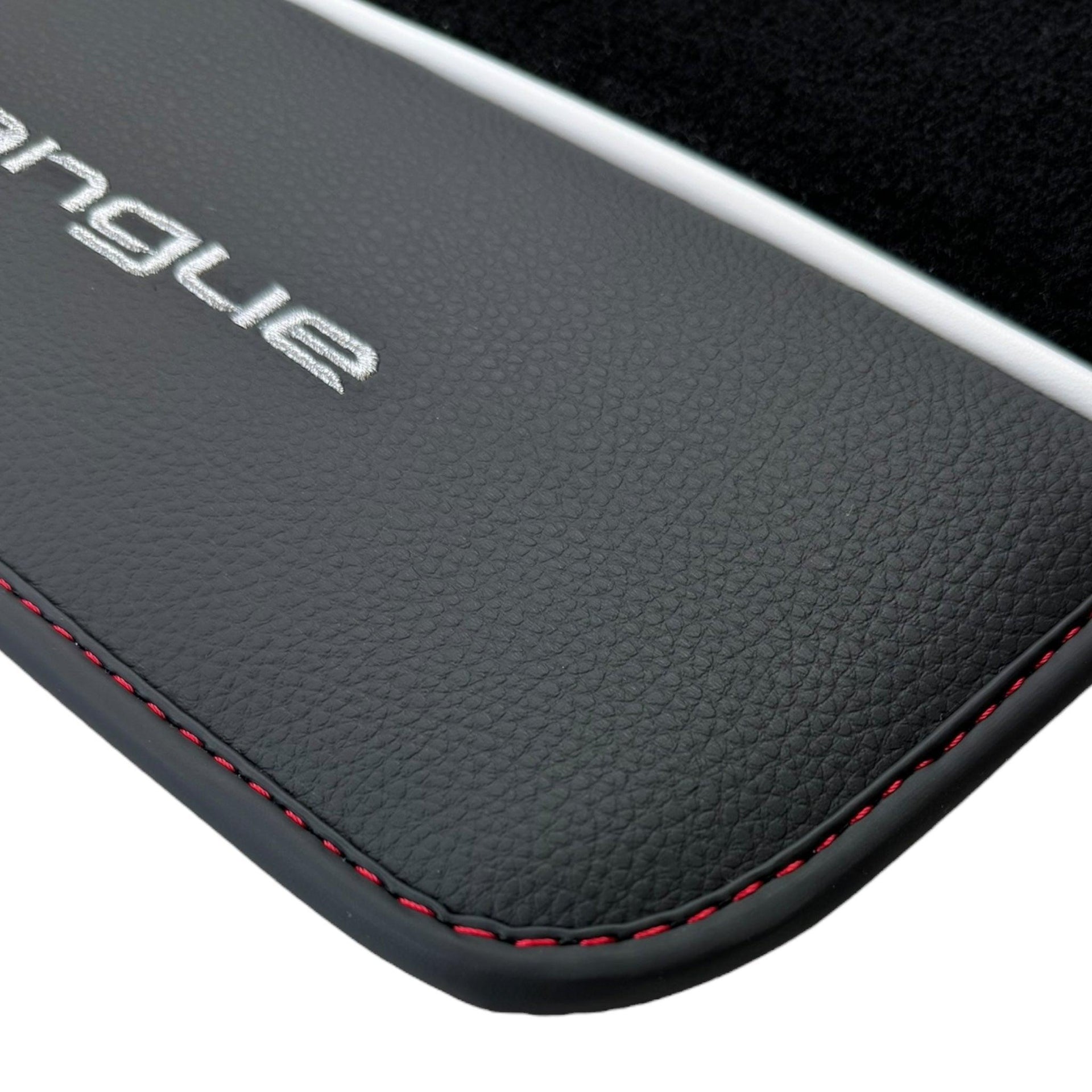 Black Floor Mats for Ferrari Purosangue with Leather - AutoWin