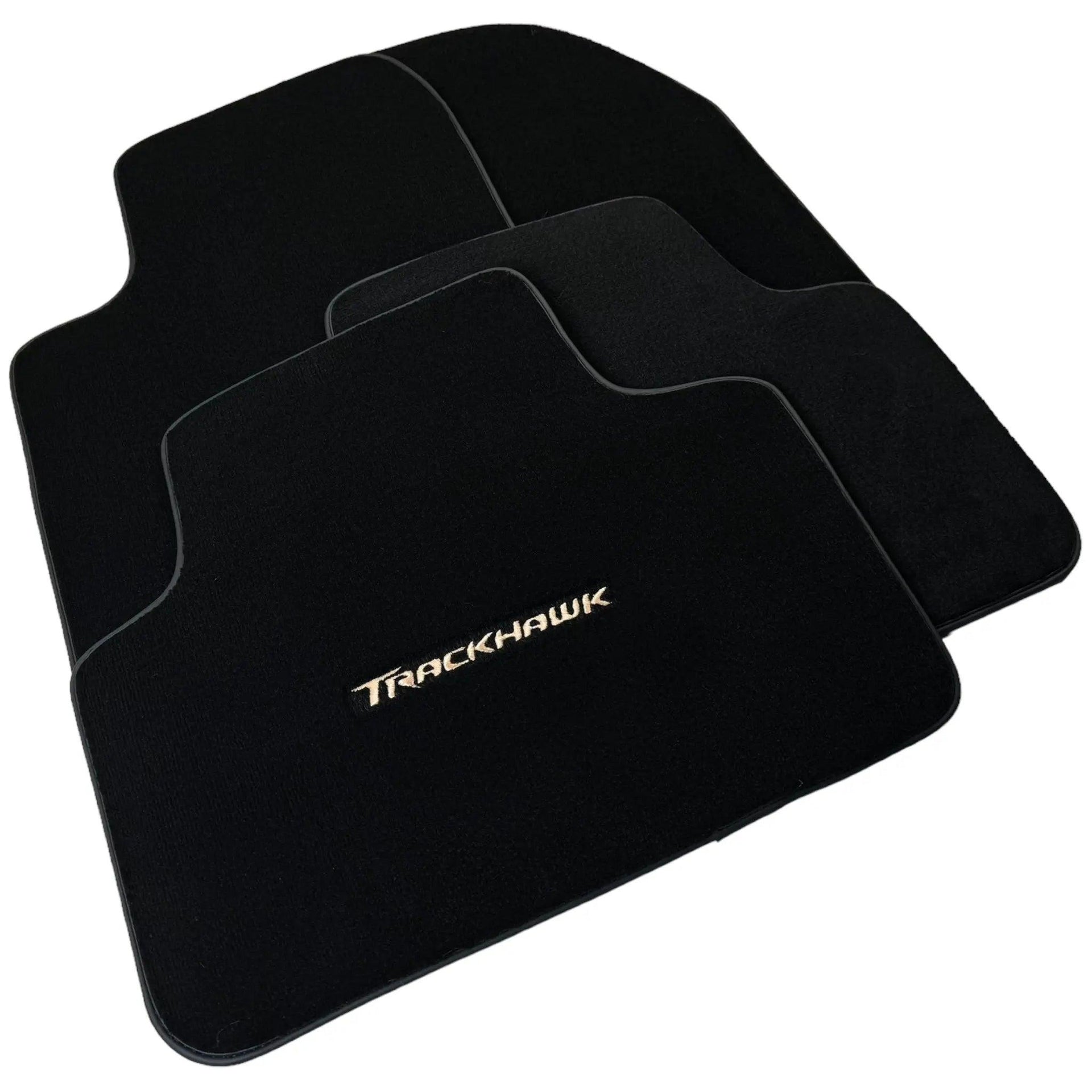 Black Floor Mats for Jeep Grand Cherokee Trackhawk (2018-2021) - AutoWin