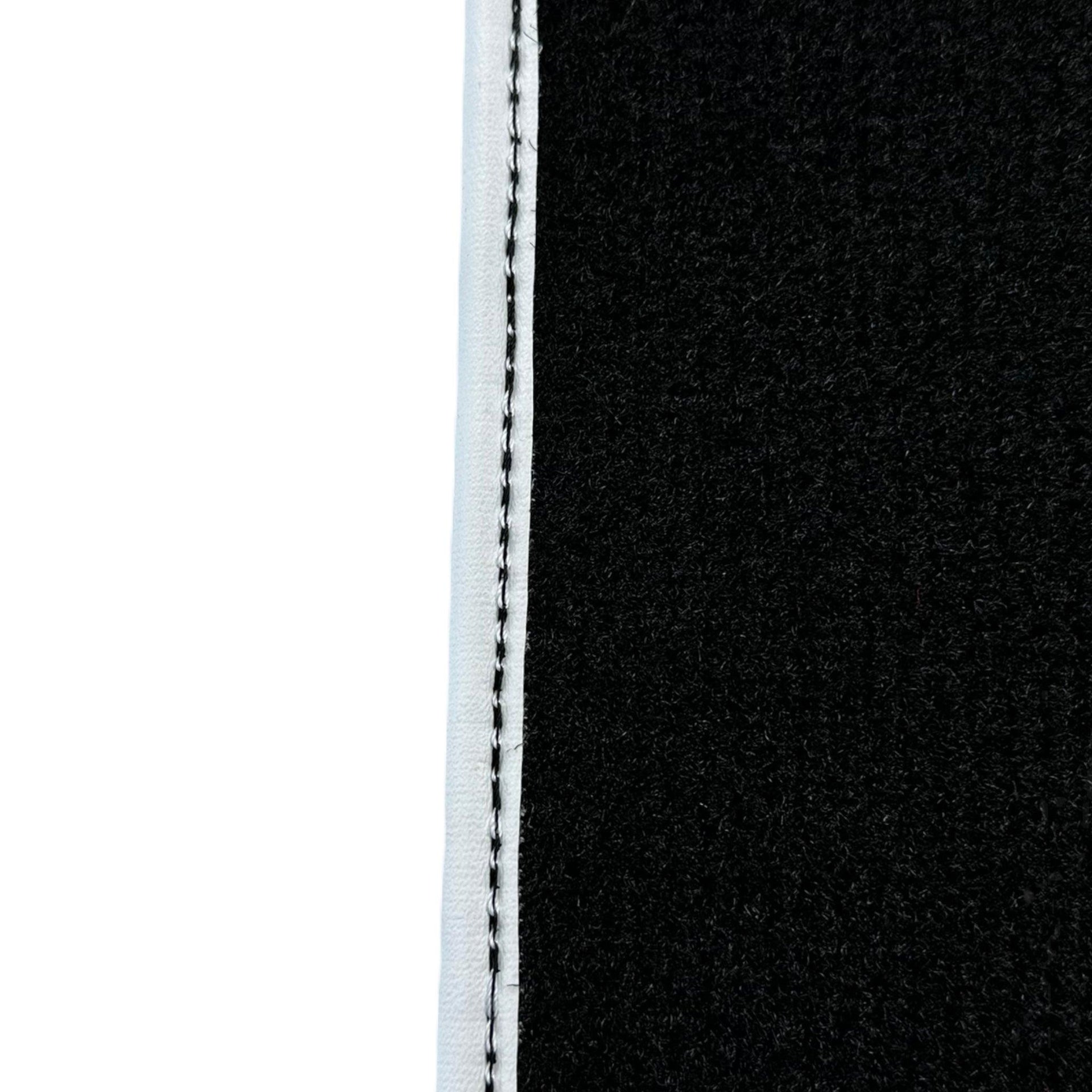 Custom Black Floor Mats for Lamborghini Huracan STO - White Trim