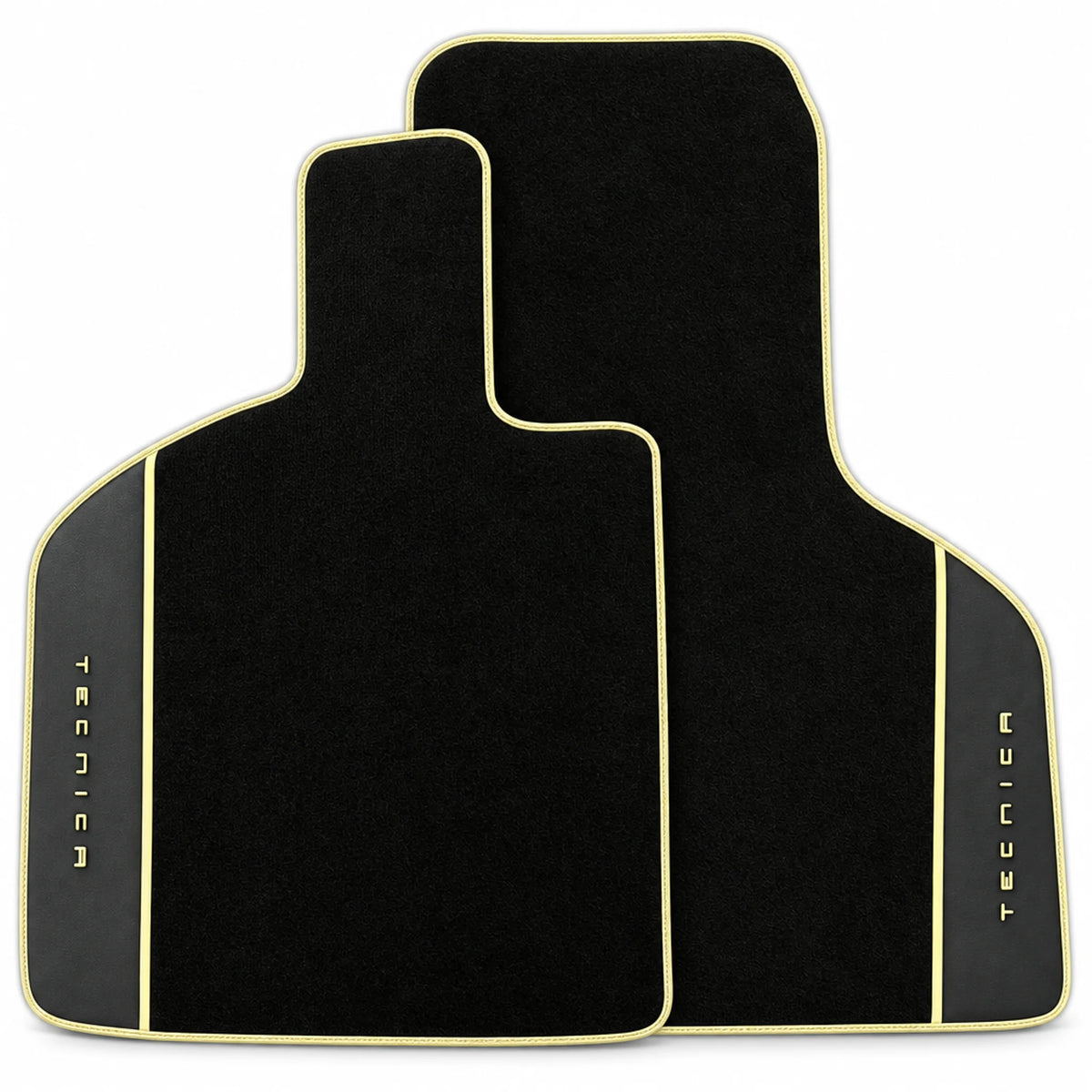 Black Floor Mats for Lamborghini Huracan Tecnica | Alcantara Leather Borders