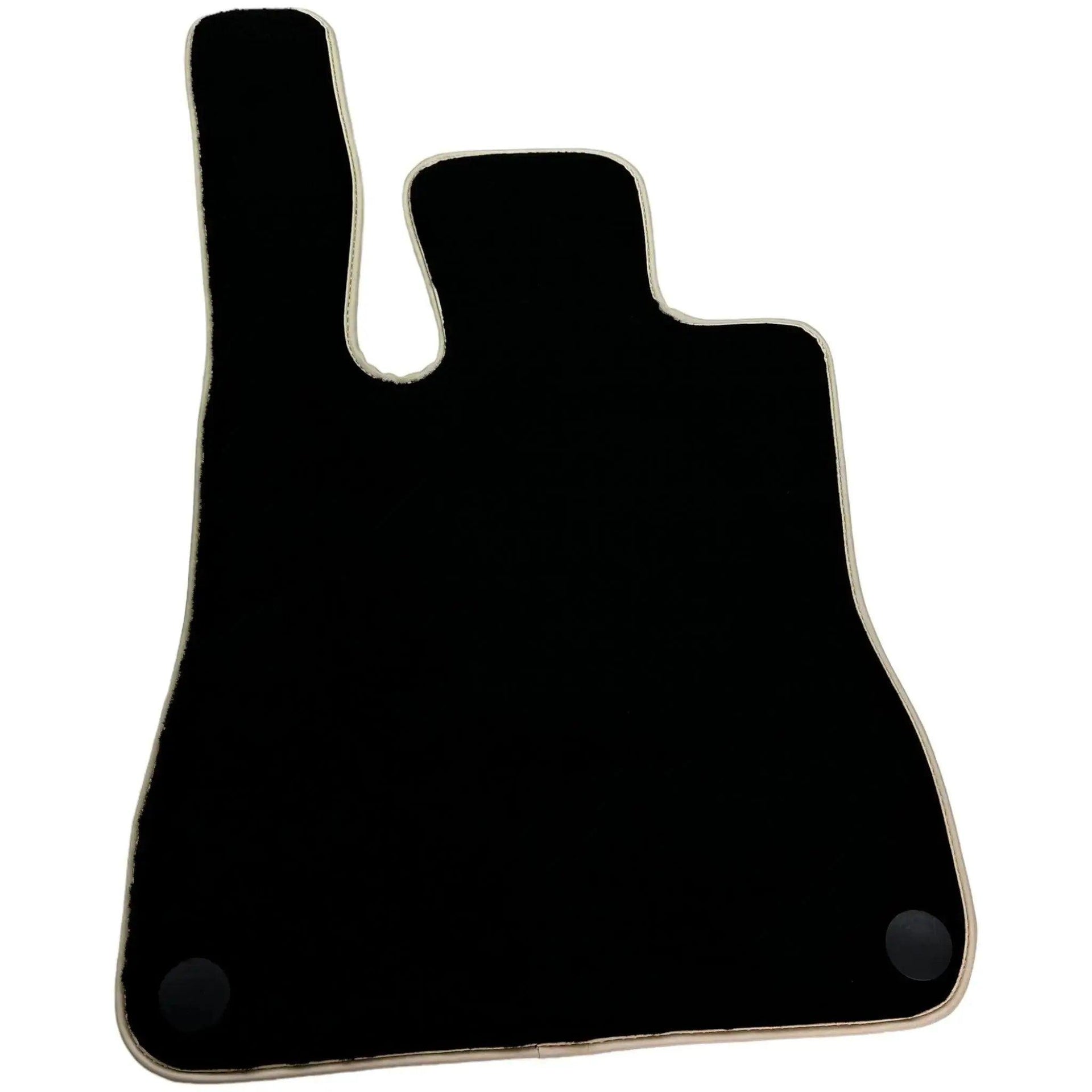 Black Floor Mats For Mercedes-Benz SLK-Class R171 (2004-2011) Beige Trim - AutoWin