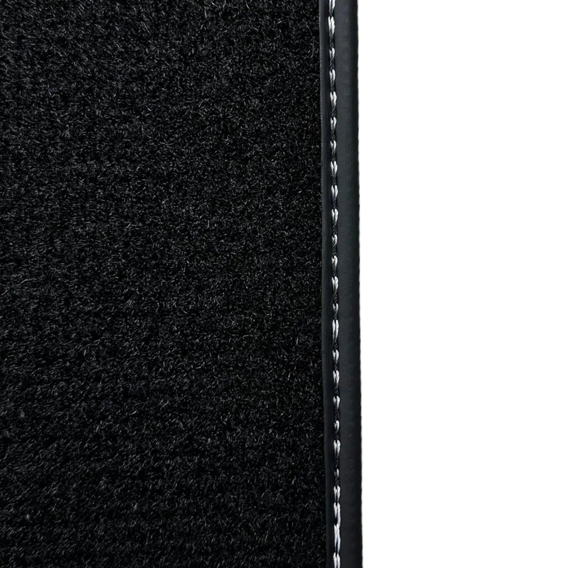 Black Floor Mats for Mini Cooper F56 (2013-2022) with Leather - AutoWin