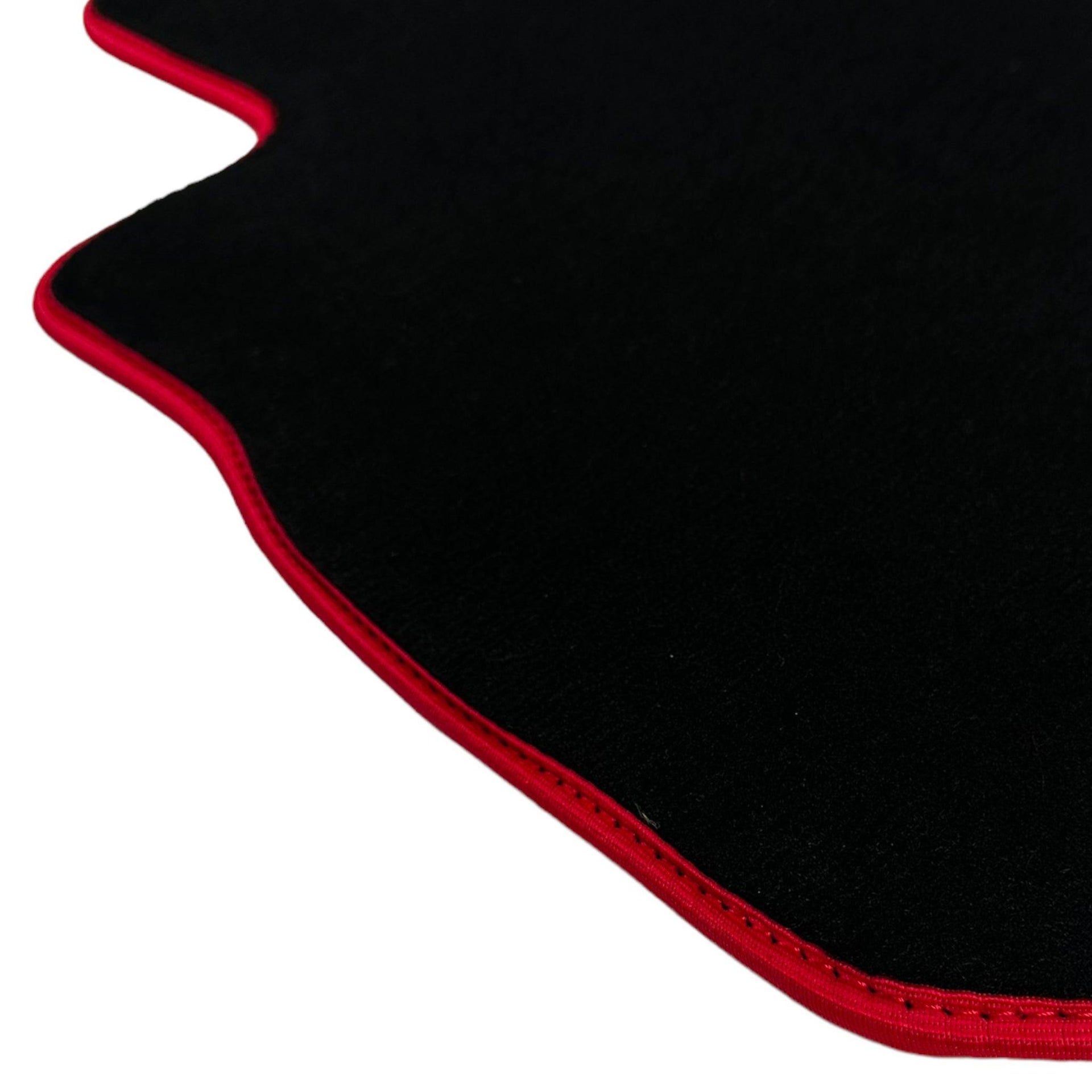 Black Floor Mats For Nissan 300ZX (1990-2000) Red Trim - AutoWin