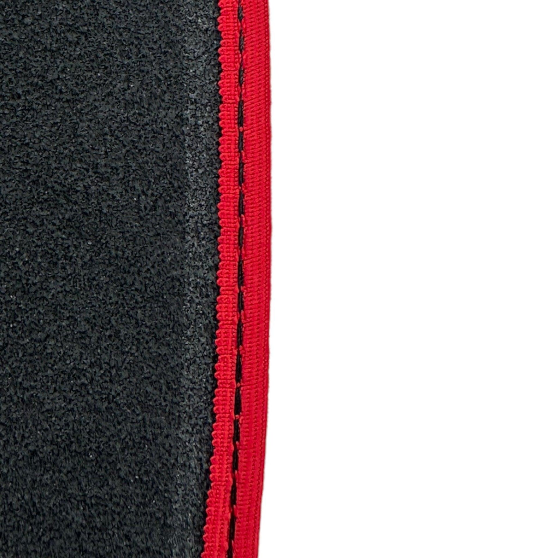 Black Floor Mats for Porsche 991 (2012-2019) with Red Trim - AutoWin