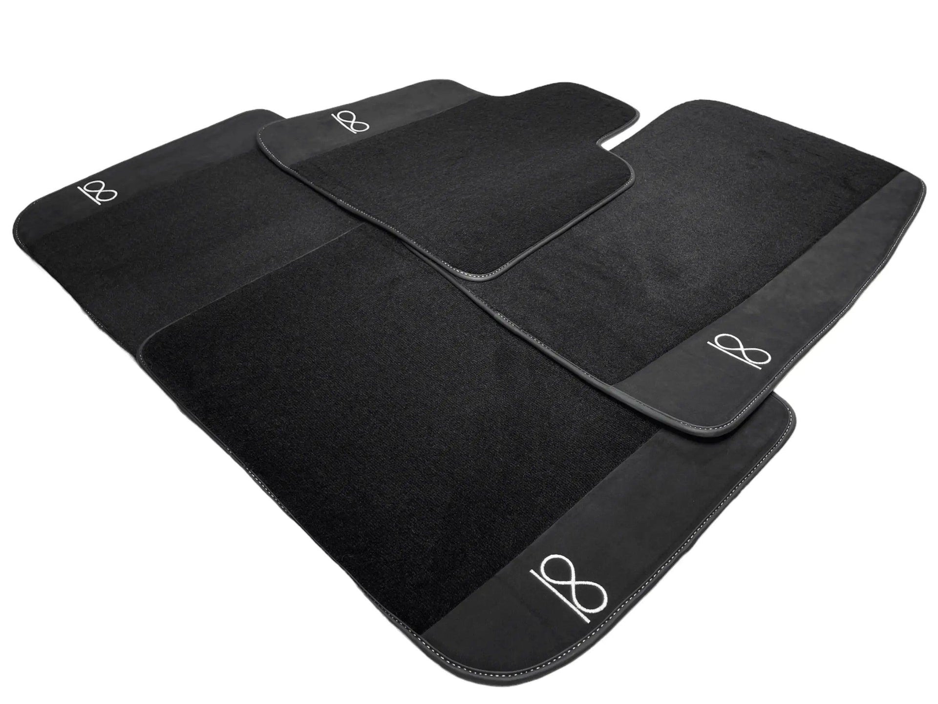 Black Floor Mats For Rolls Royce Black Badge Cullinan - AutoWin