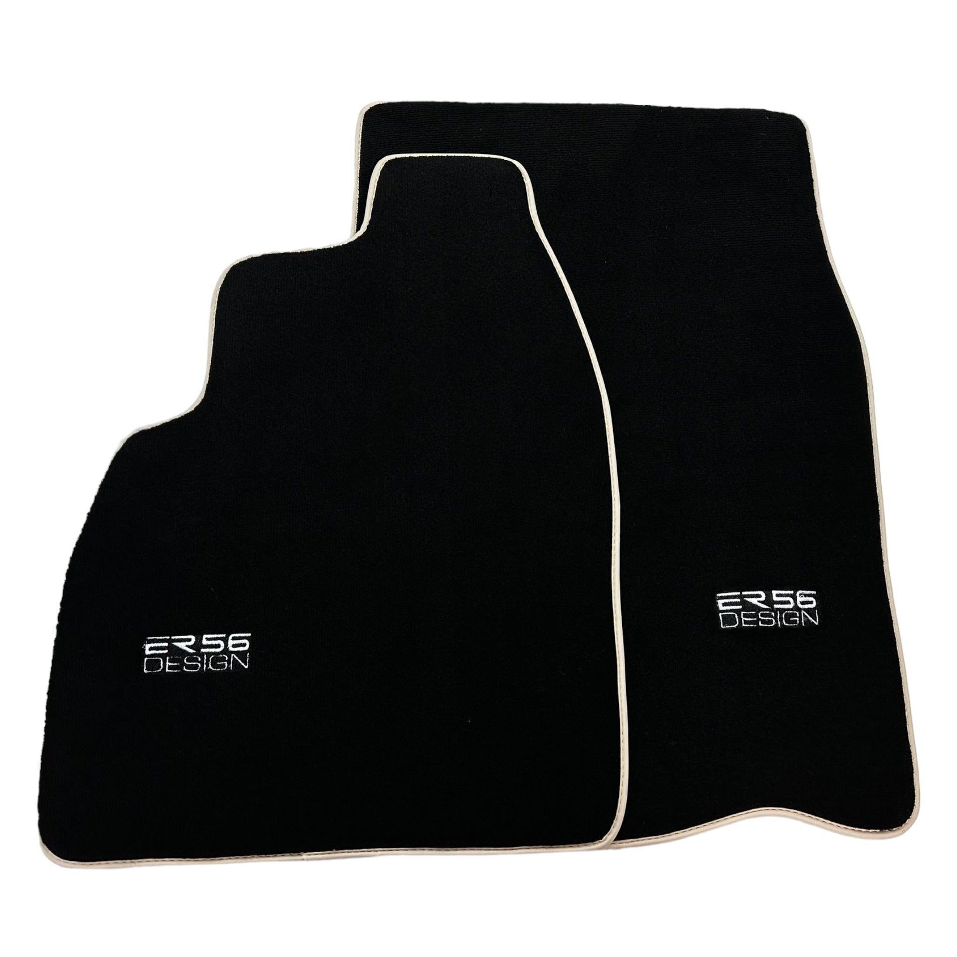 Black Floor Mats For Toyota Land Cruiser 80 (1985-1997) Beige Trim | ER56 Design - AutoWin