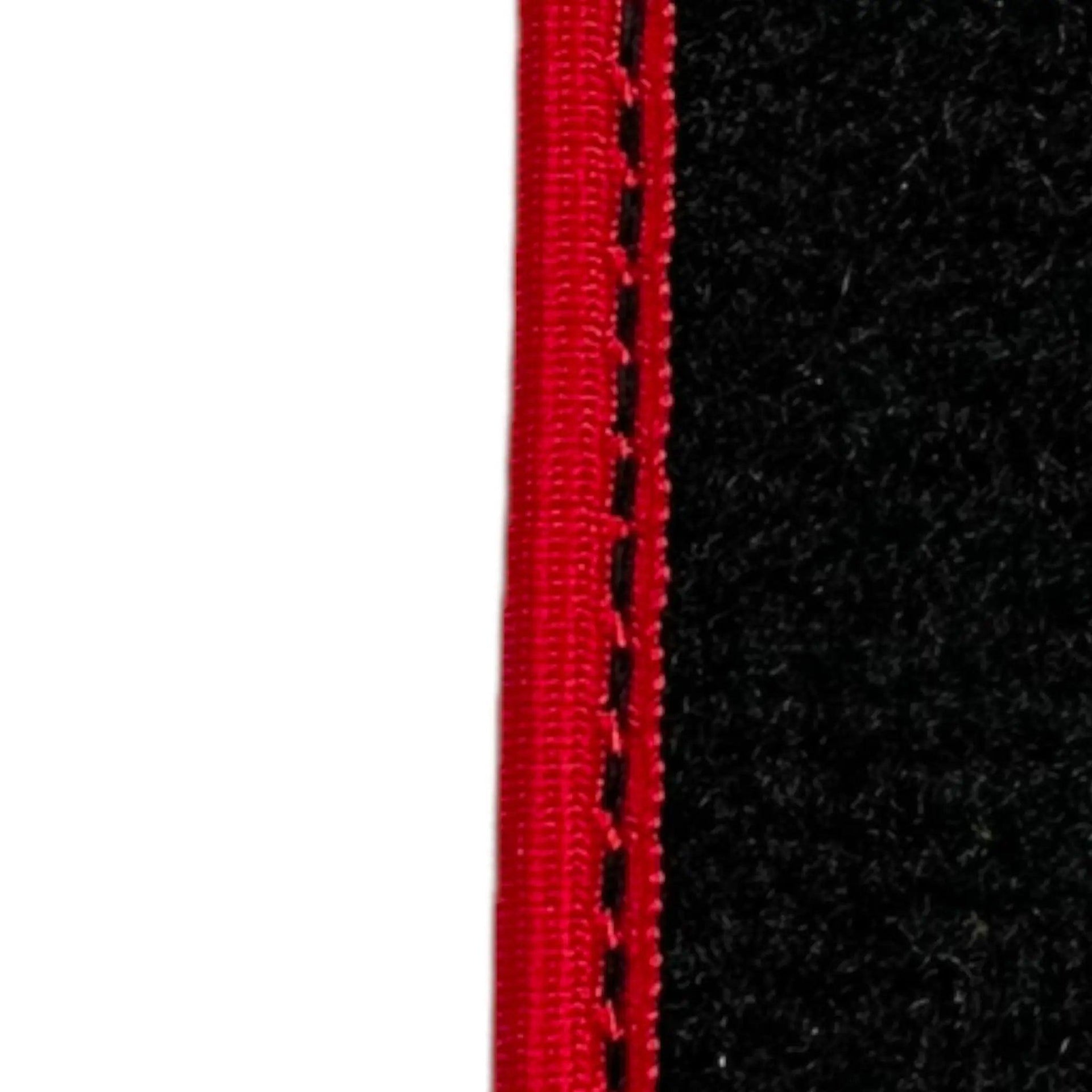 Black Floor Mats For Toyota RAV4 (2000-2003) ER56 Design with Red Trim - AutoWin