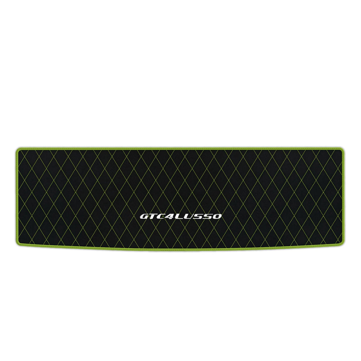 Black Leather Floor Mats for Ferrari GTC4 Lusso (2016-2023) with Single Diamond Pattern | Full Set Option
