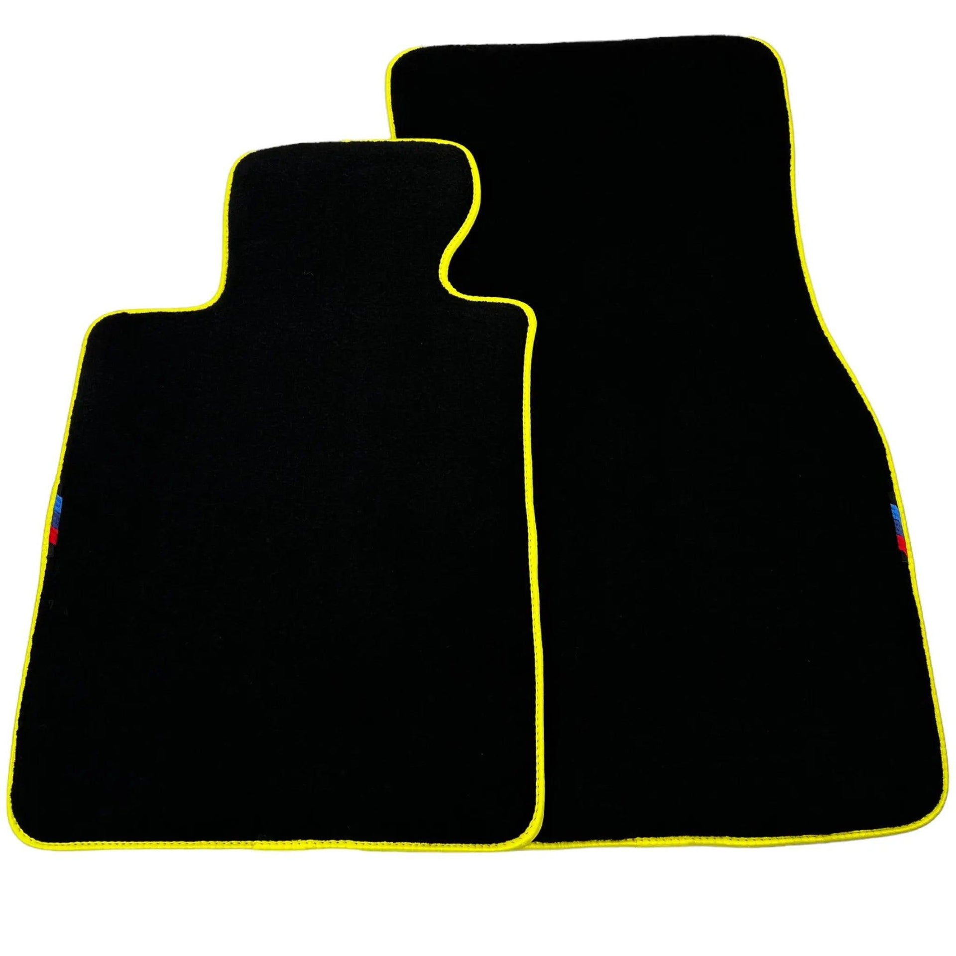 Black Mats For BMW X3 - E83 SUV | Yellow Trim - AutoWin