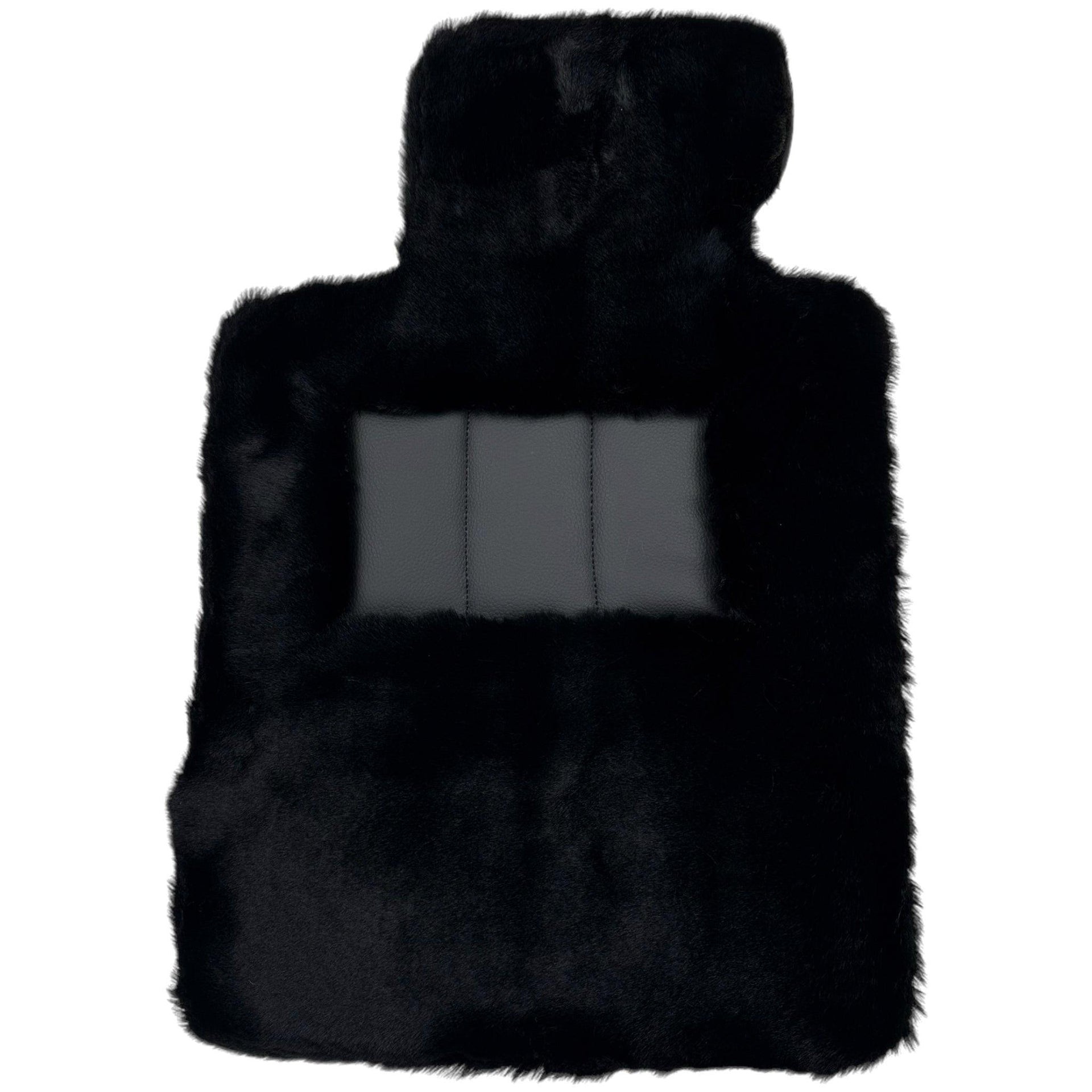 Black Sheepskin Floor Mats For BMW U06 (2022-2026) No Steps Edition - AutoWin