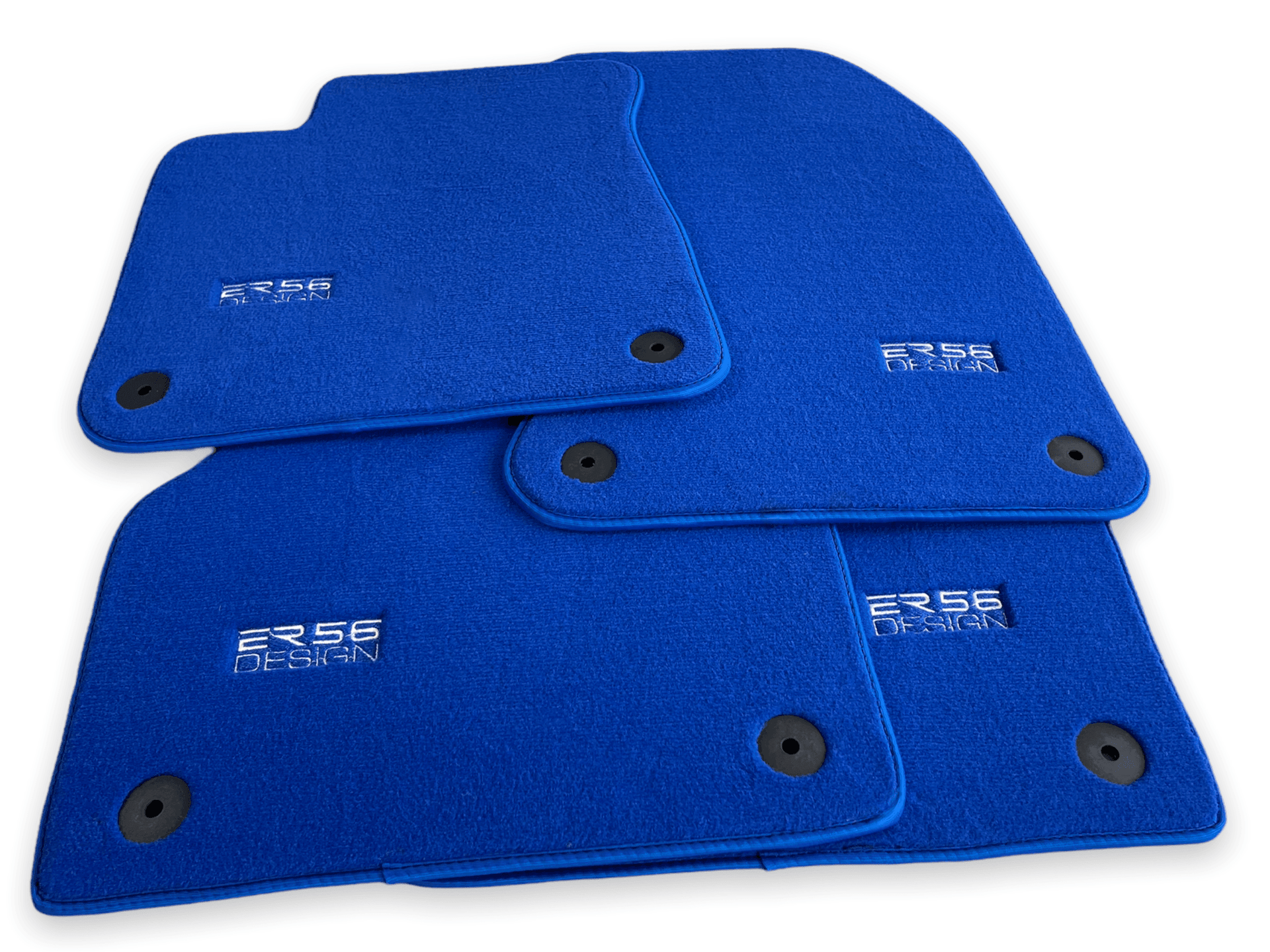Blue Floor Mats for Audi A1 3-door Hatchback 2010-2018 | ER56 Design - AutoWin