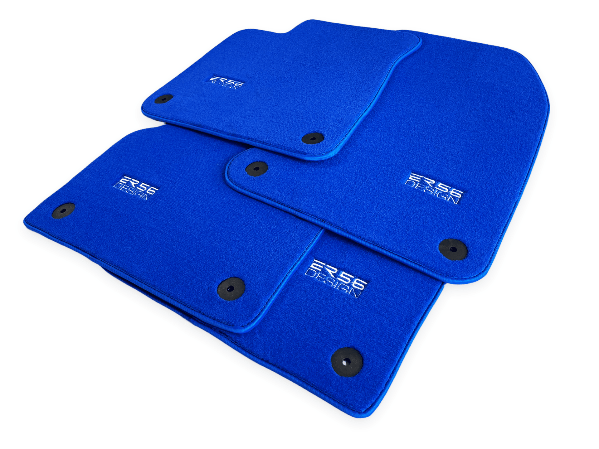 Blue Floor Mats for Audi A5 - F57 Convertible (2017-2020) | ER56 Design - AutoWin