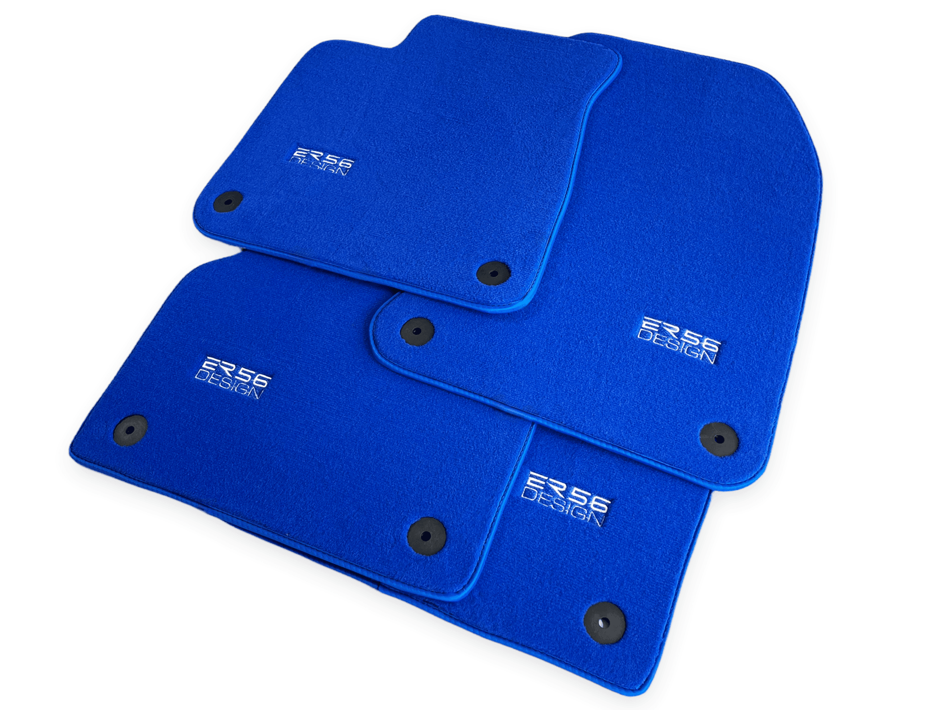 Blue Floor Mats for Audi A6 - C8 Allroad Quattro (2019-2023) | ER56 Design - AutoWin