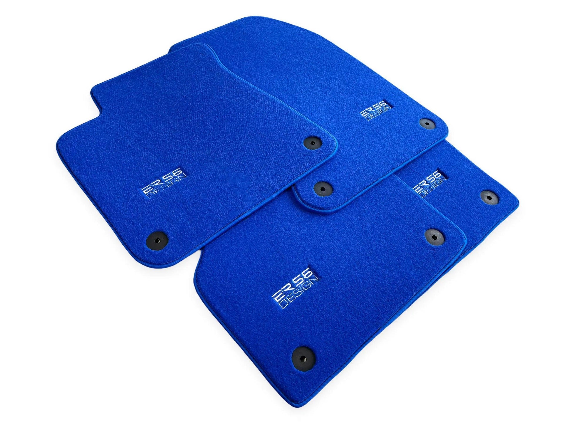 Blue Floor Mats for Audi Q7 4L (2006-2015) | ER56 Design - AutoWin