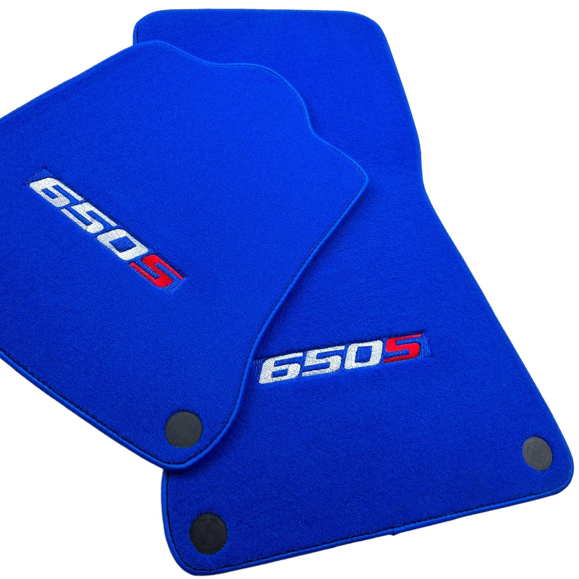 Blue Floor Mats For McLaren 650S Tailored - AutoWin